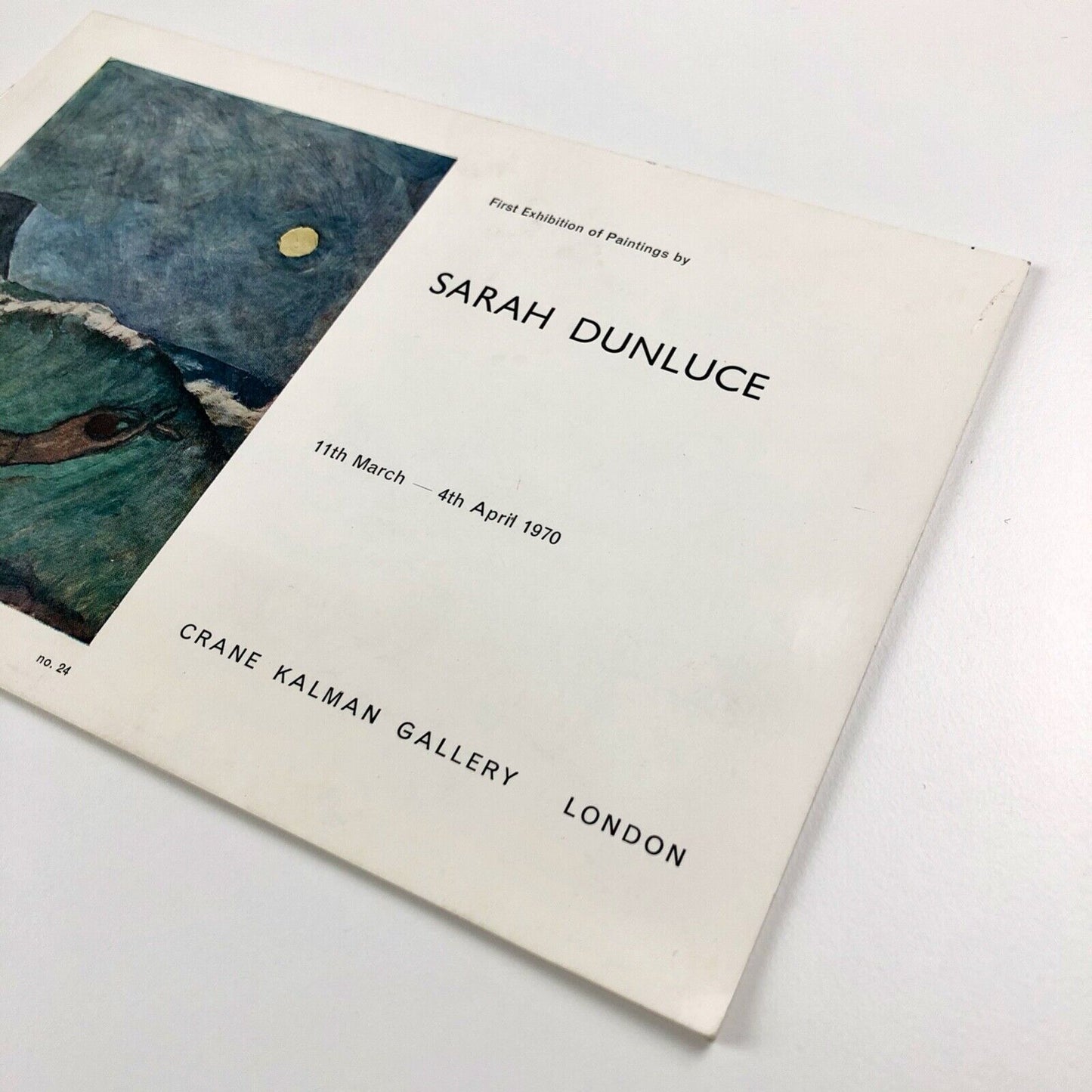 Sarah Dunluce First exhibition of paintings | Crane Kalman Gallery, 1970
