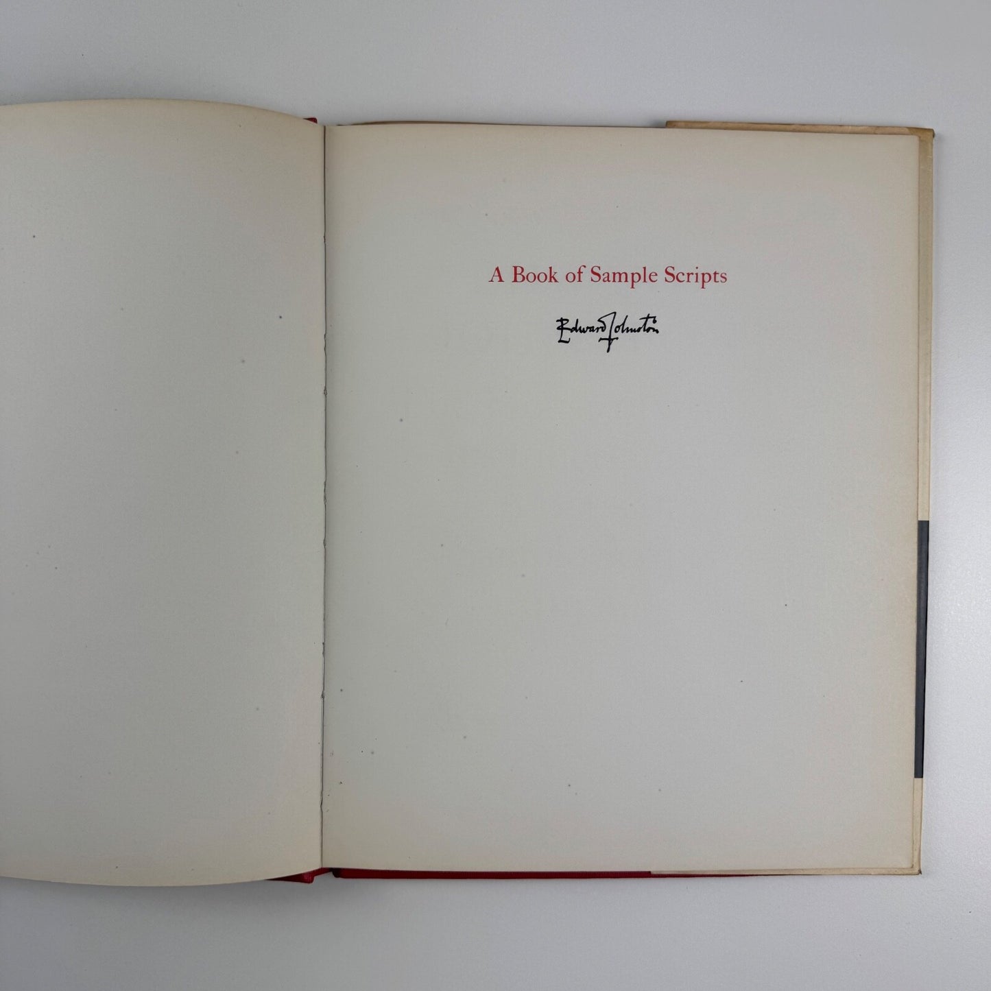A Book of Sample Scripts by Edward Johnston | HMSO/Victoria and Albert Museum, 1966