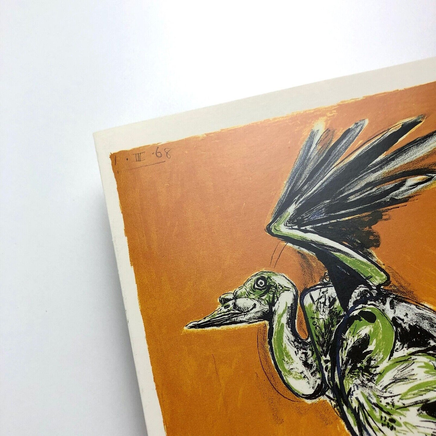 Graham Sutherland Printmaking exhibition – folded card | Redfern Gallery, 1989