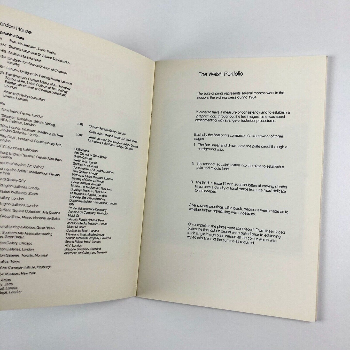 Gordon House: Welsh Portfolio | 1987 record of the etchings produced in 1984
