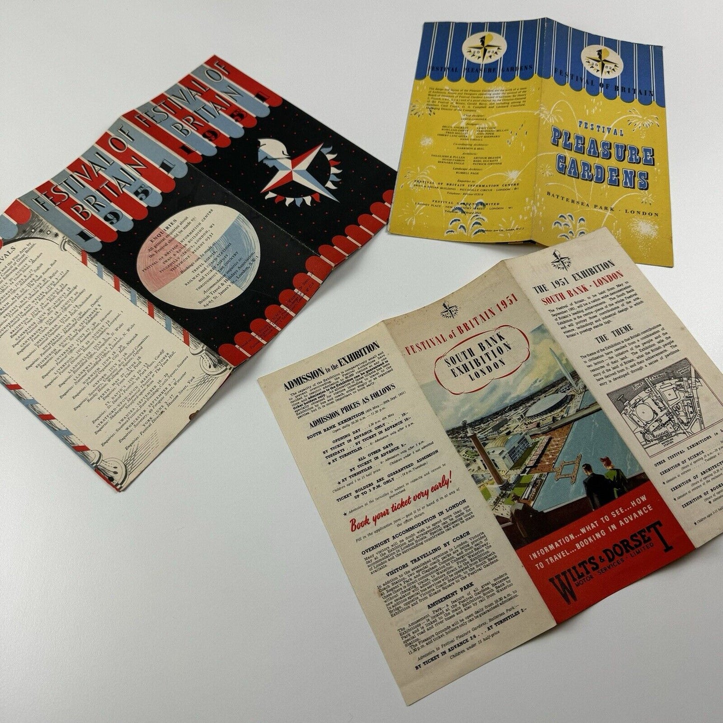 Three Festival of Britain 1951 exhibition leaflets