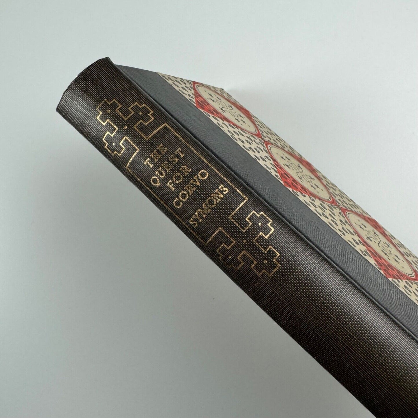 The Quest for Corvo by A.J.A. Symons | The Folio Society, 1952 | S.L. Hartz wood engraving on cover