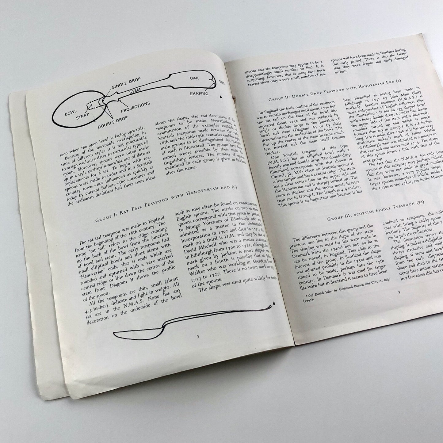 Scottish Silver Spoons | Joy Scott Whyte, Scottish Art Review 1966 offprint