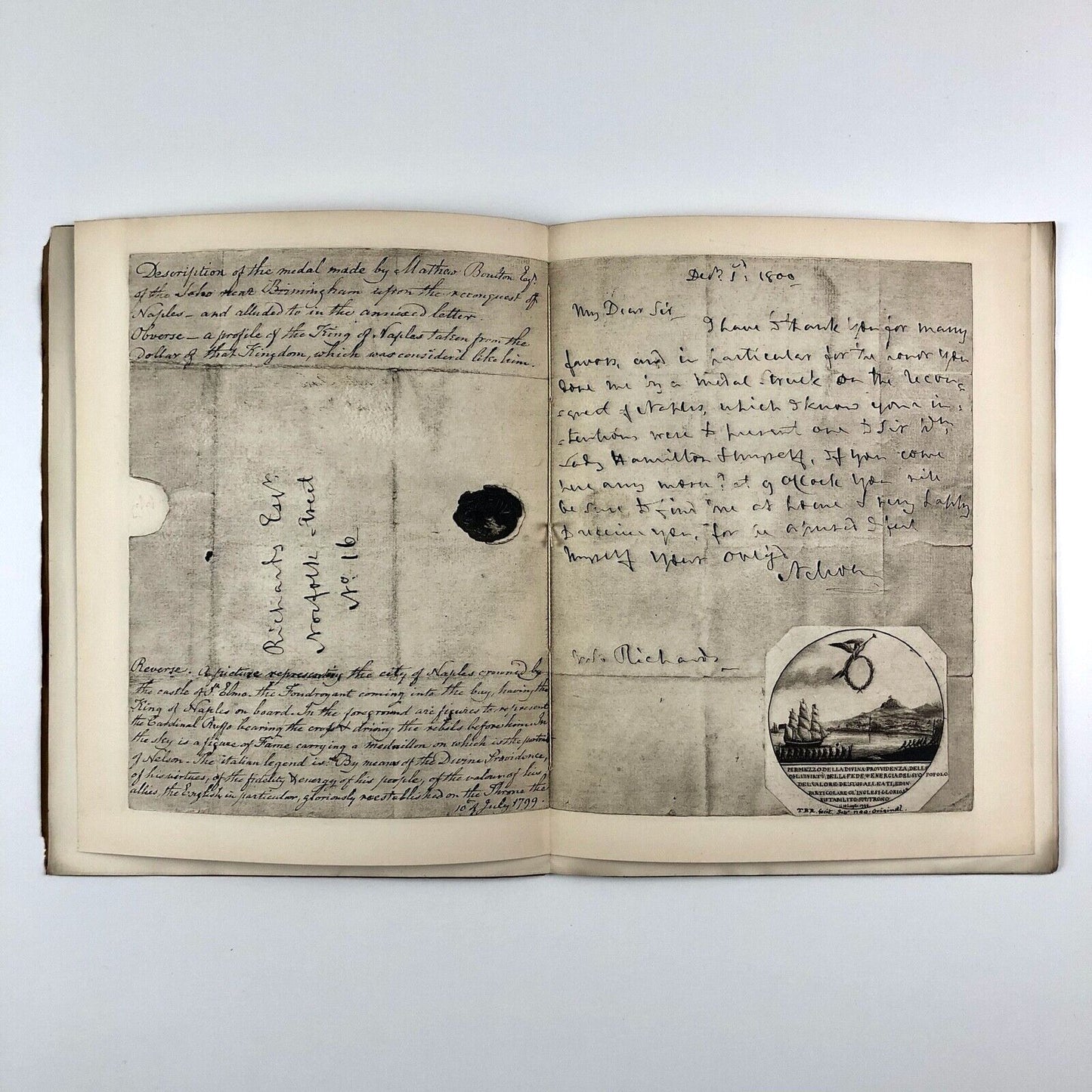Matthew Boulton's Medal on the Reconquest of Naples 1799 | Birmingham 1926