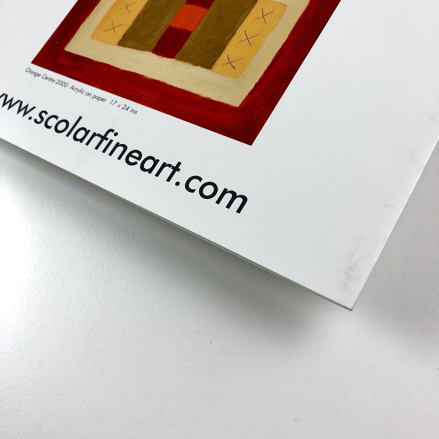 Breon O’Casey. New Paintings exhibition | Scolar Fine Art folded card, 2000