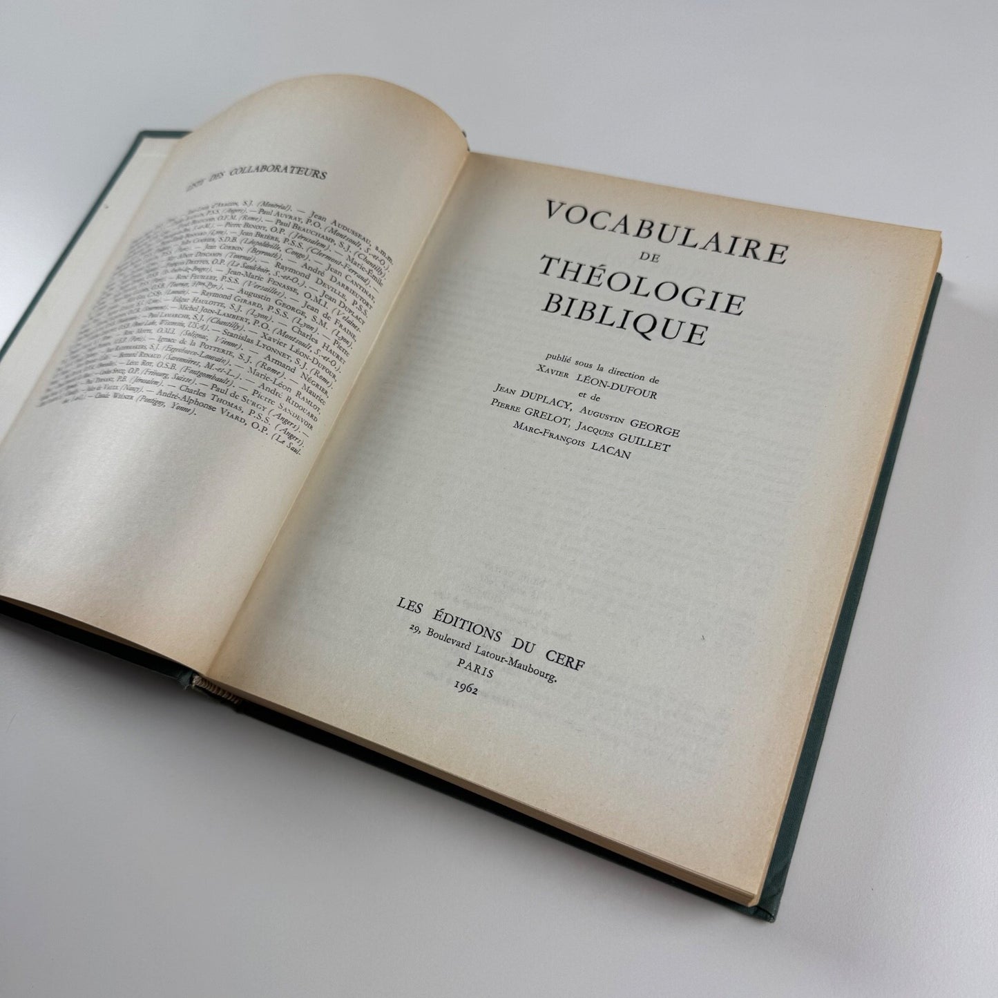 Vocabulaire de Théologie Biblique by Xavier Léon-Dufour Les Éditions du Cerf