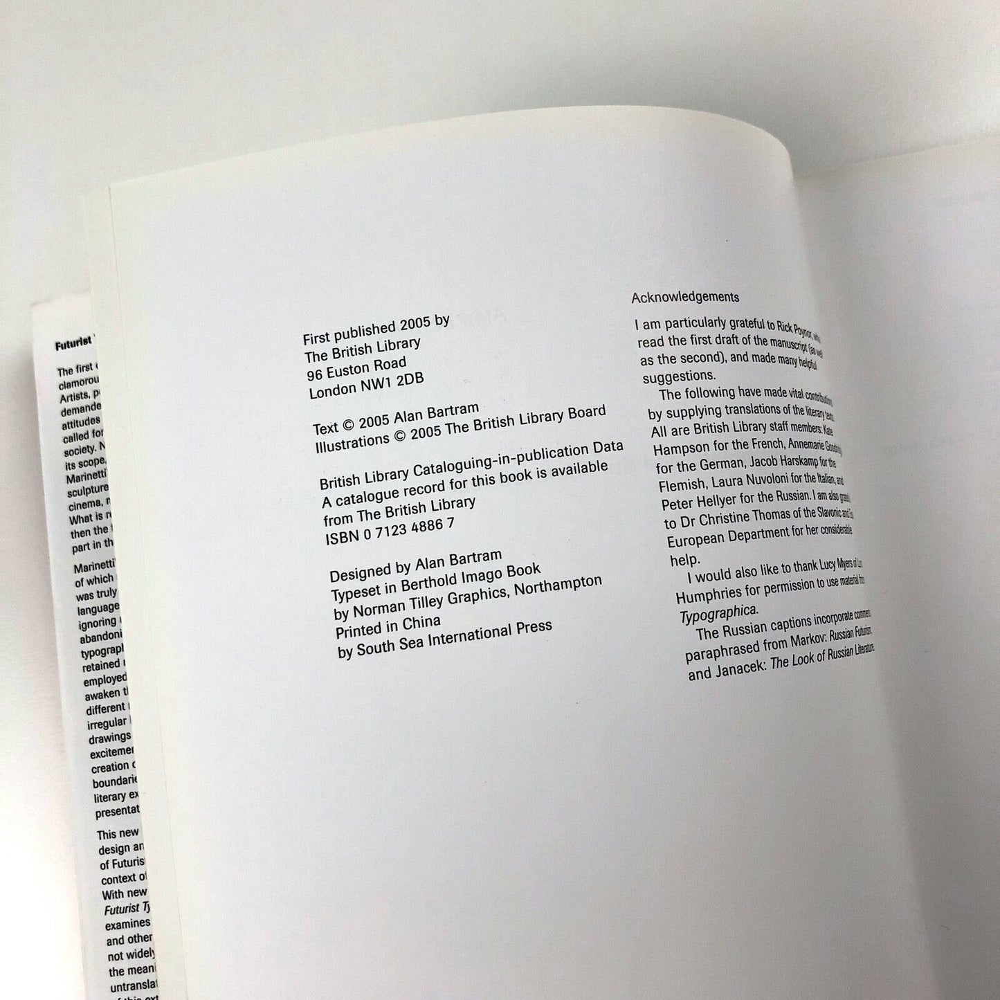Futurist Typography and the Liberated Text, by Alan Bartram | The British Library, 2005