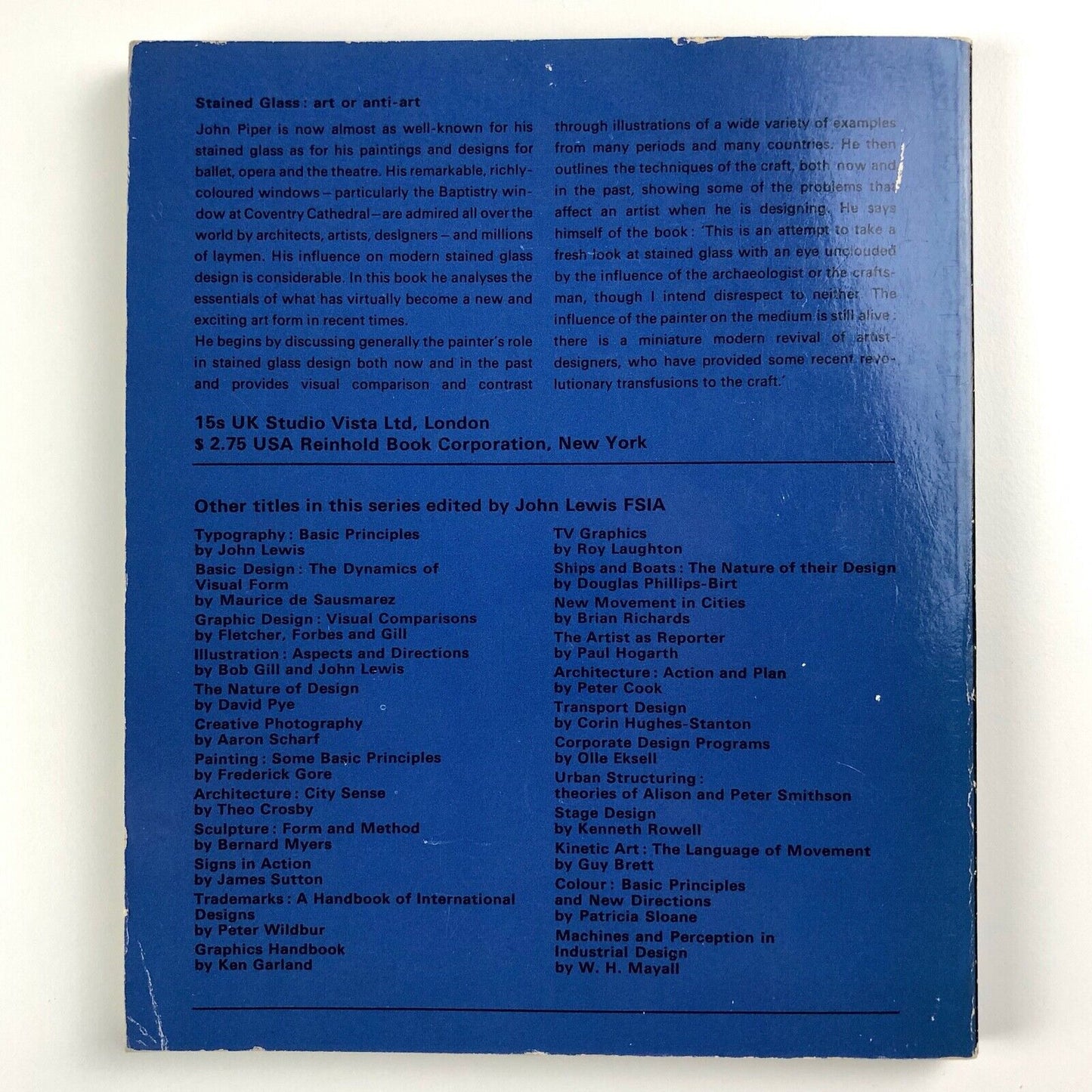 John Piper | Stained Glass: art or anti-art | Studio Vista, 1968