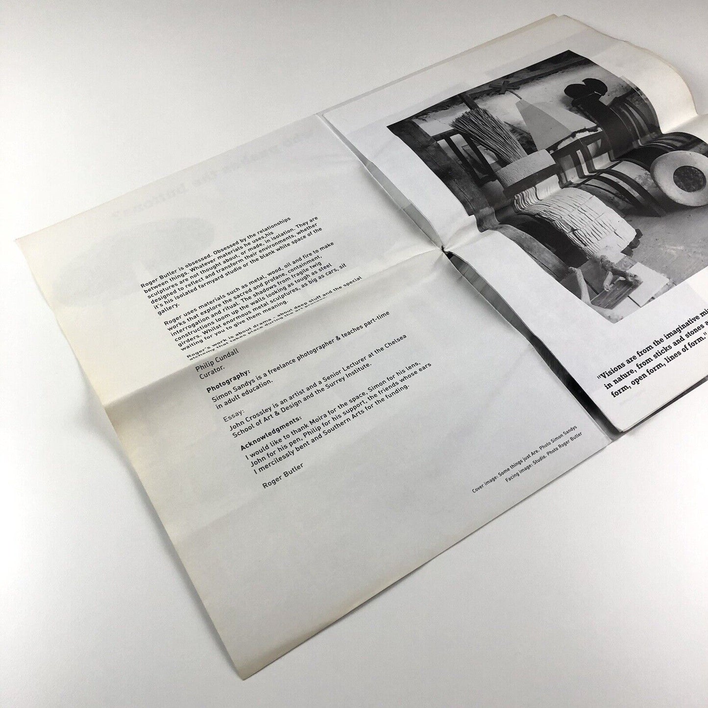 Who Pushes the Buttons? Sculptures by Roger Butler | essay by John Crossley | Michael West Gallery, 2000