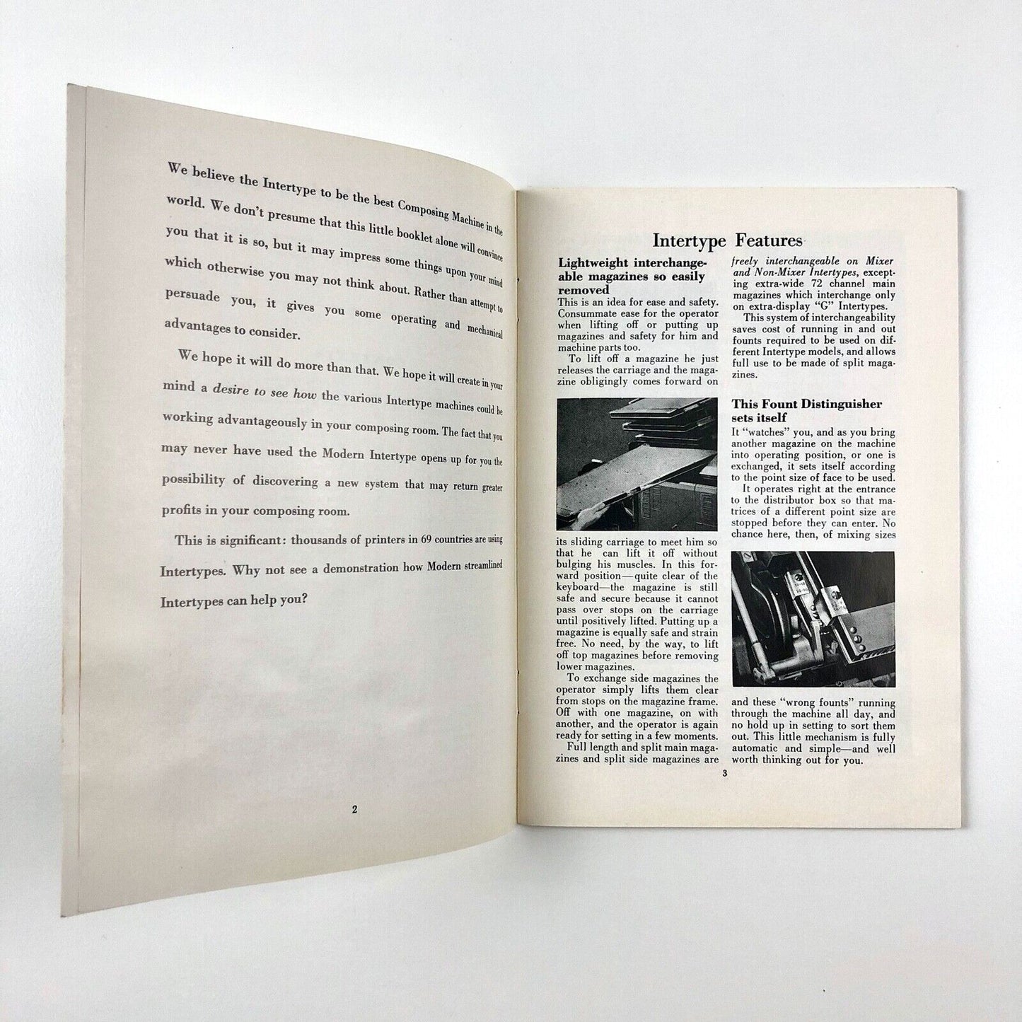 Getting to Know the Modern Intertype Harris Composition Systems booklet, undated
