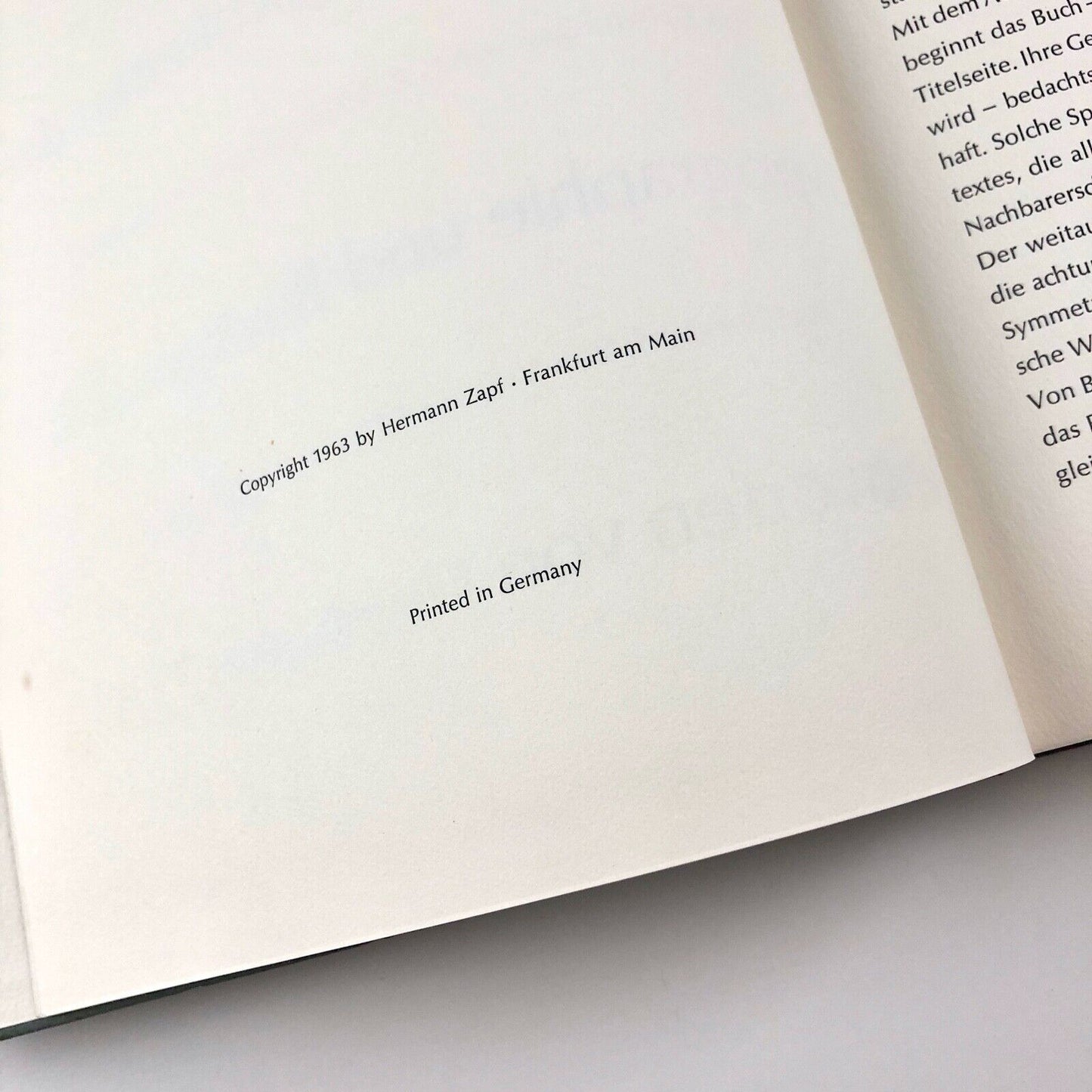 Typographische Variationen by Herman Zapf, 1963