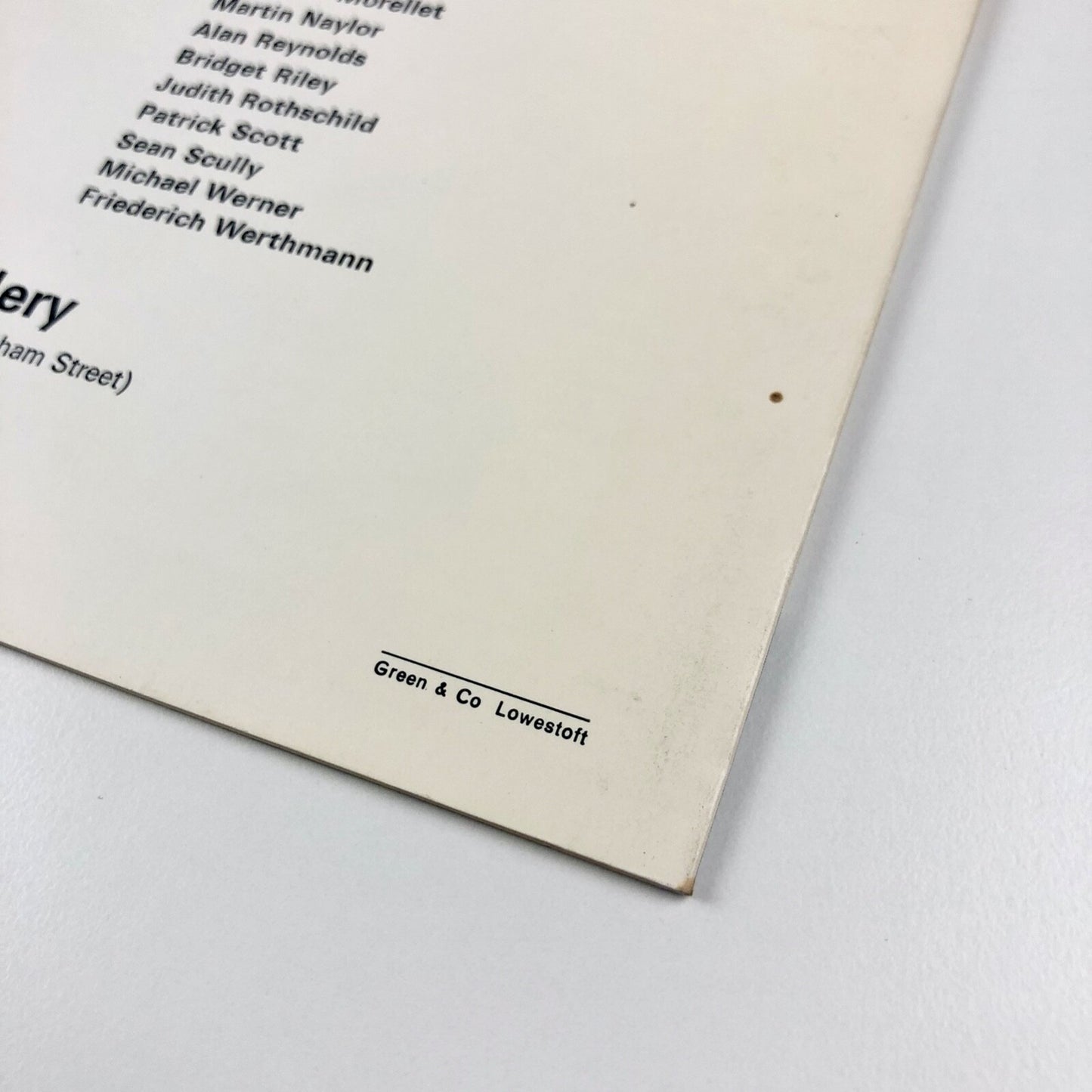 Michael Michaeledes folding card Juda Rowan Gallery | 1982 exhibition