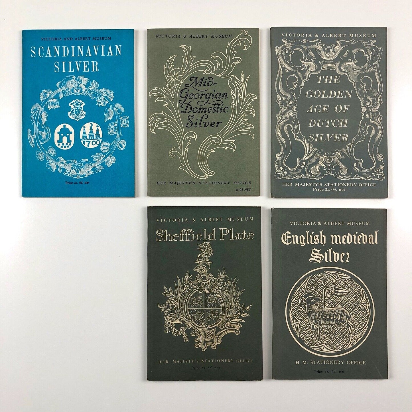 V&A Picture Book series of 5 Booklets on Silver | HMSO, 1952 - 1959