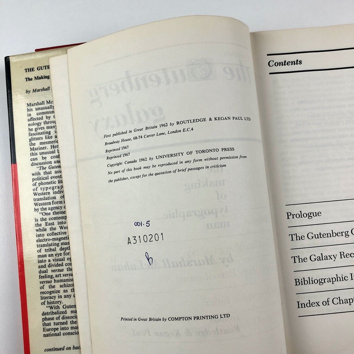 The Gutenberg Galaxy. The Making of Typographic Man | Marshall McLuhan | 1967