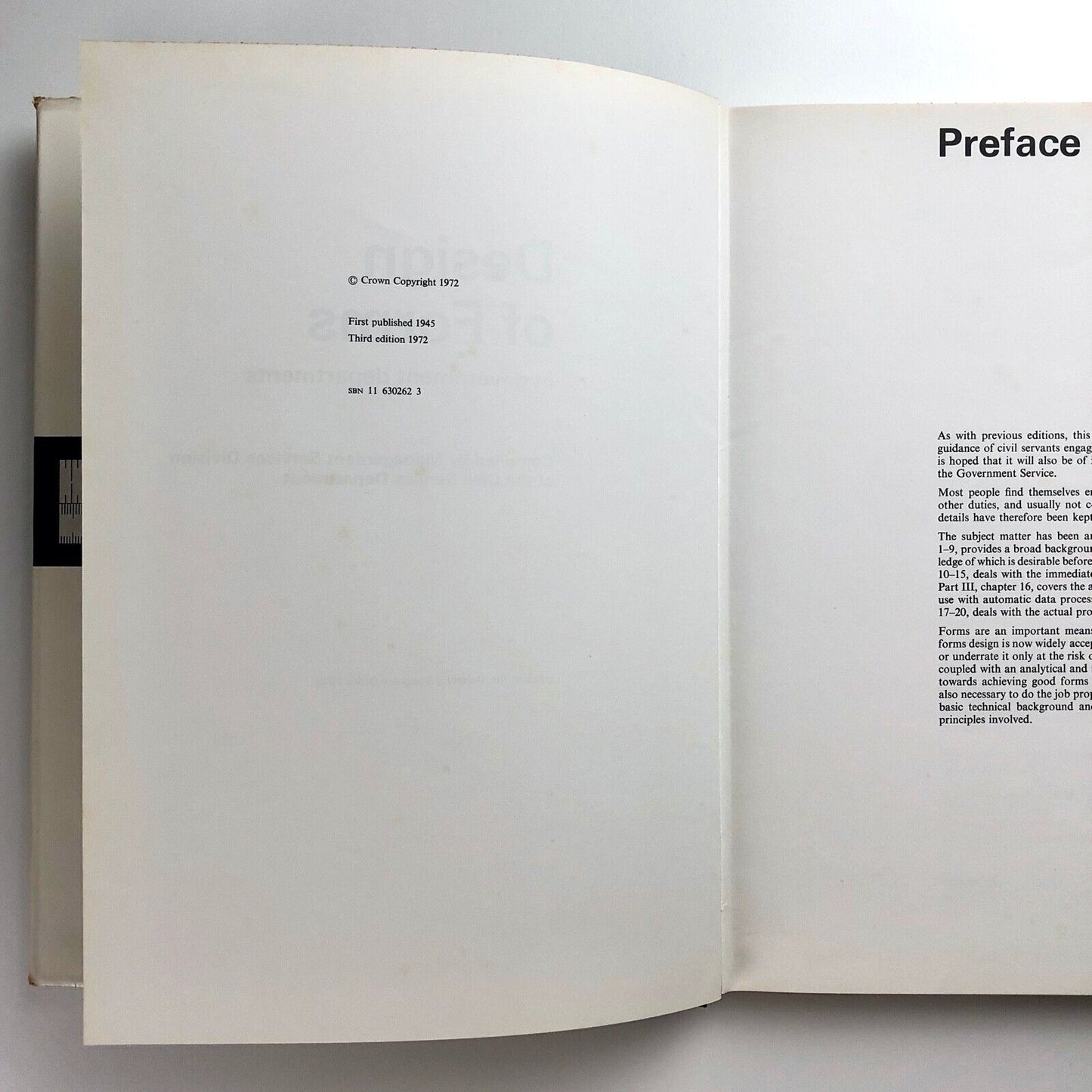 Design of Forms in Government Departments | HMSO | Third Edition, 1972