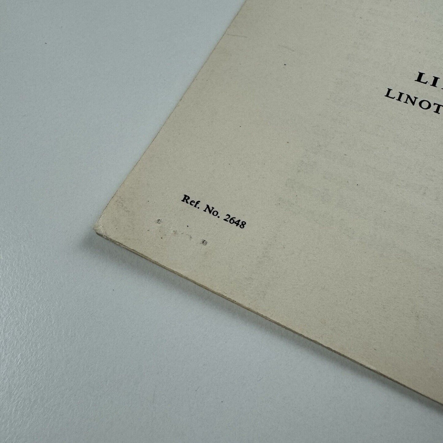 Linotype Times Roman – type specimen fold out poster | Undated