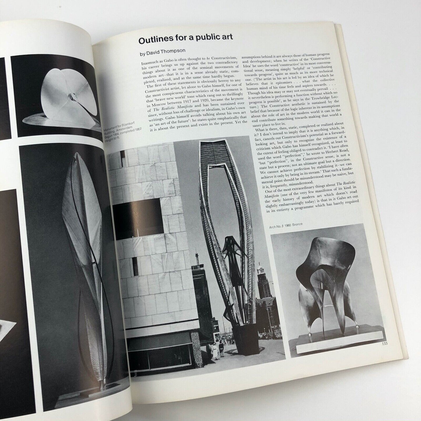 Studio International magazine April 1966: Naum Gabo and the Constructivist Tradition