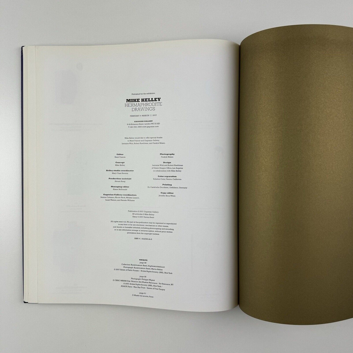 Mike Kelley – Hermaphrodite Drawings | Gagosian Gallery exhibition catalogue, 2004