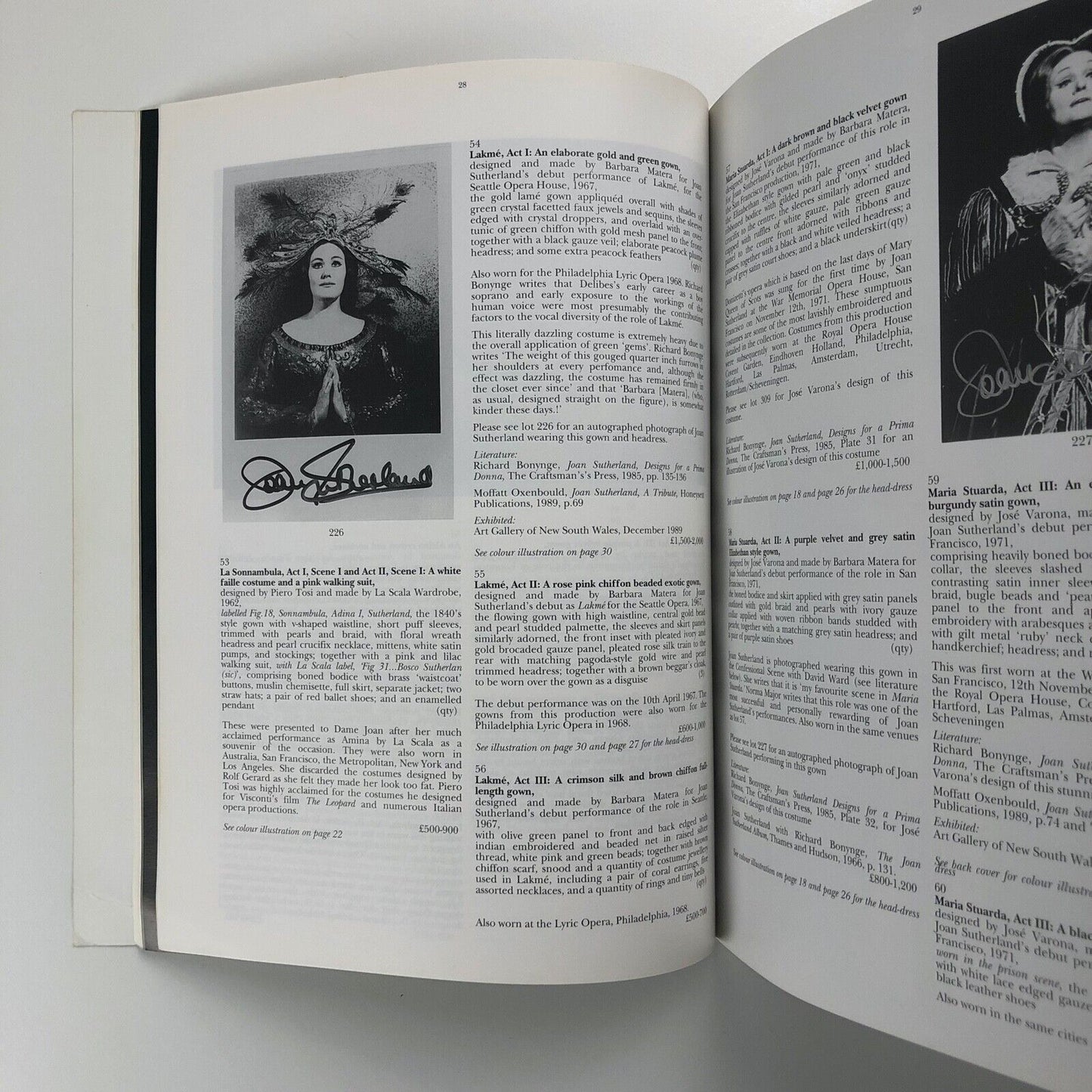 Costumes, Music and Opera... Dame Joan Sutherland/Richard Bonynge | Sotheby's catalogue, 1995