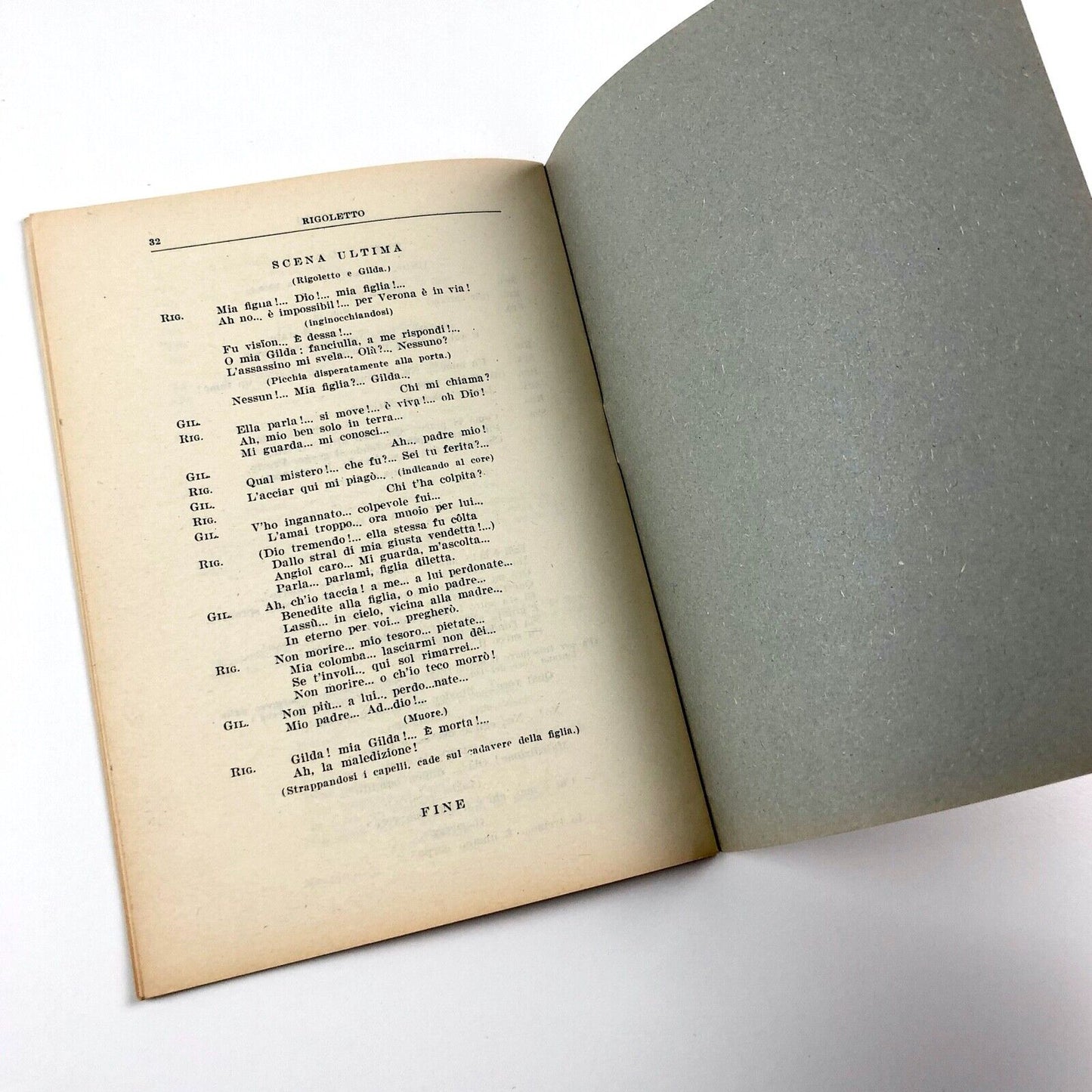 Francesco M. Piave | Rigoletto musica di Giuseppe Verdi | Ricordi, Milan, booklet 1944