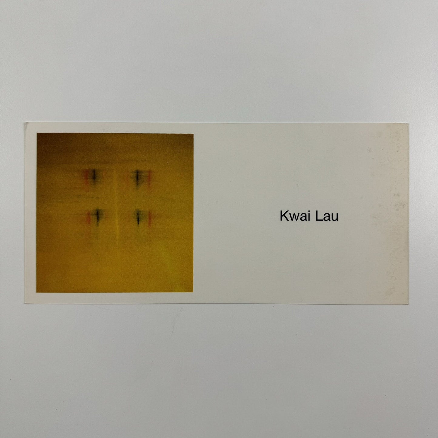 Kwai Lau – private view invitation | Danielle Arnaud Contemporary Arts, 1997