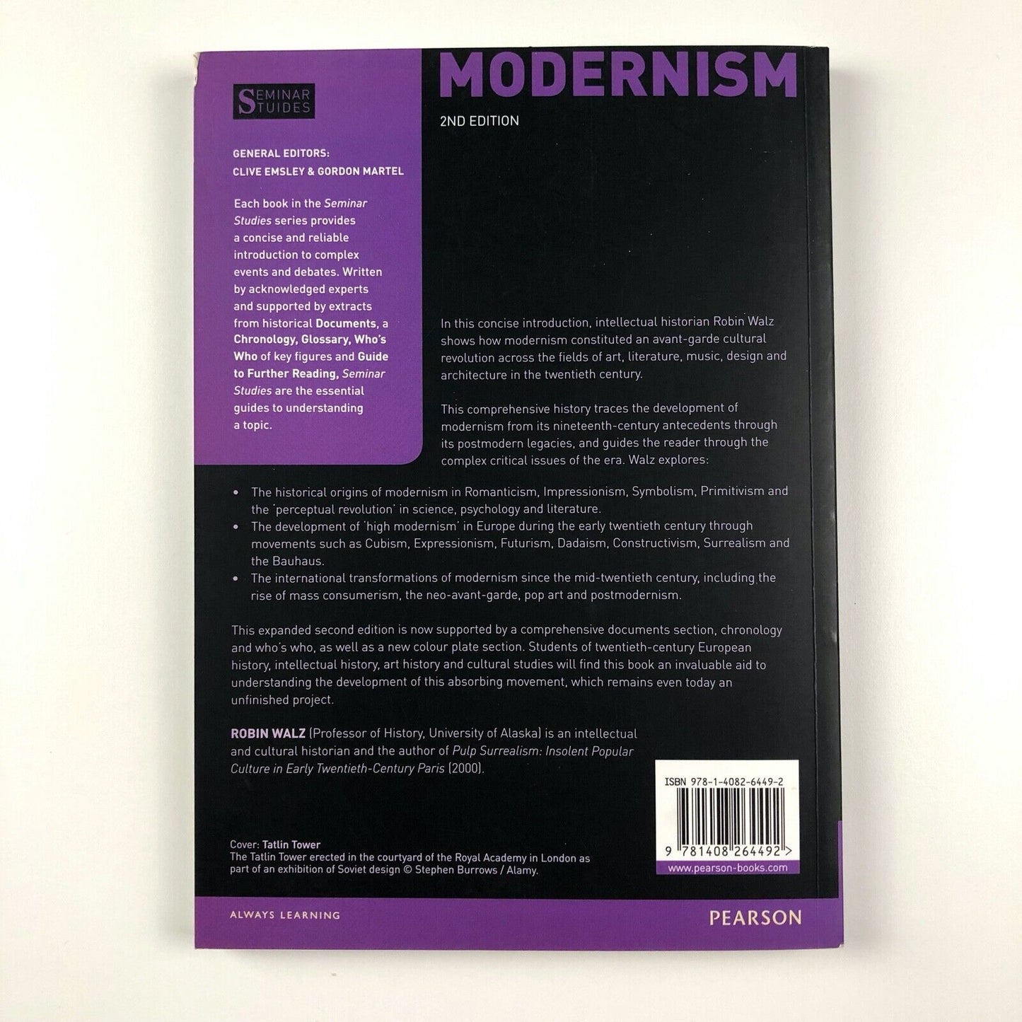 Modernism by Robin Walz | Pearson Education Ltd | 2nd edition, 2013