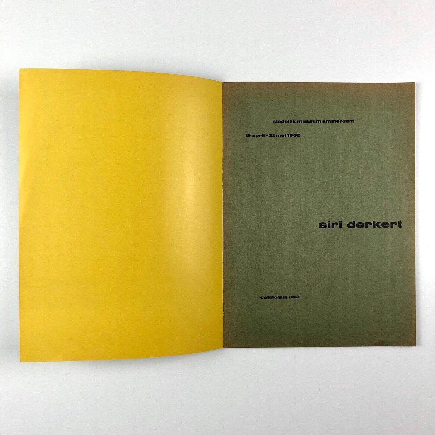 Siri Derkert | Stedelijk Museum exhibition catalogue, 1962 | Cat. No. 303
