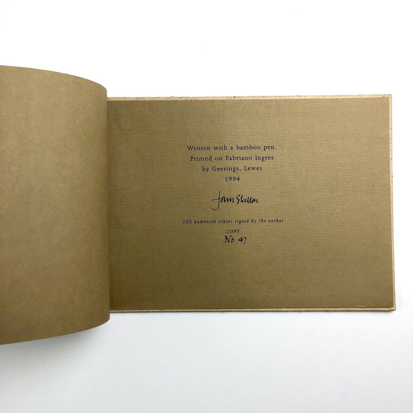 Skelton’s Alphabet Workbook by John Skelton | 1994, number 47 | Atelier Strata