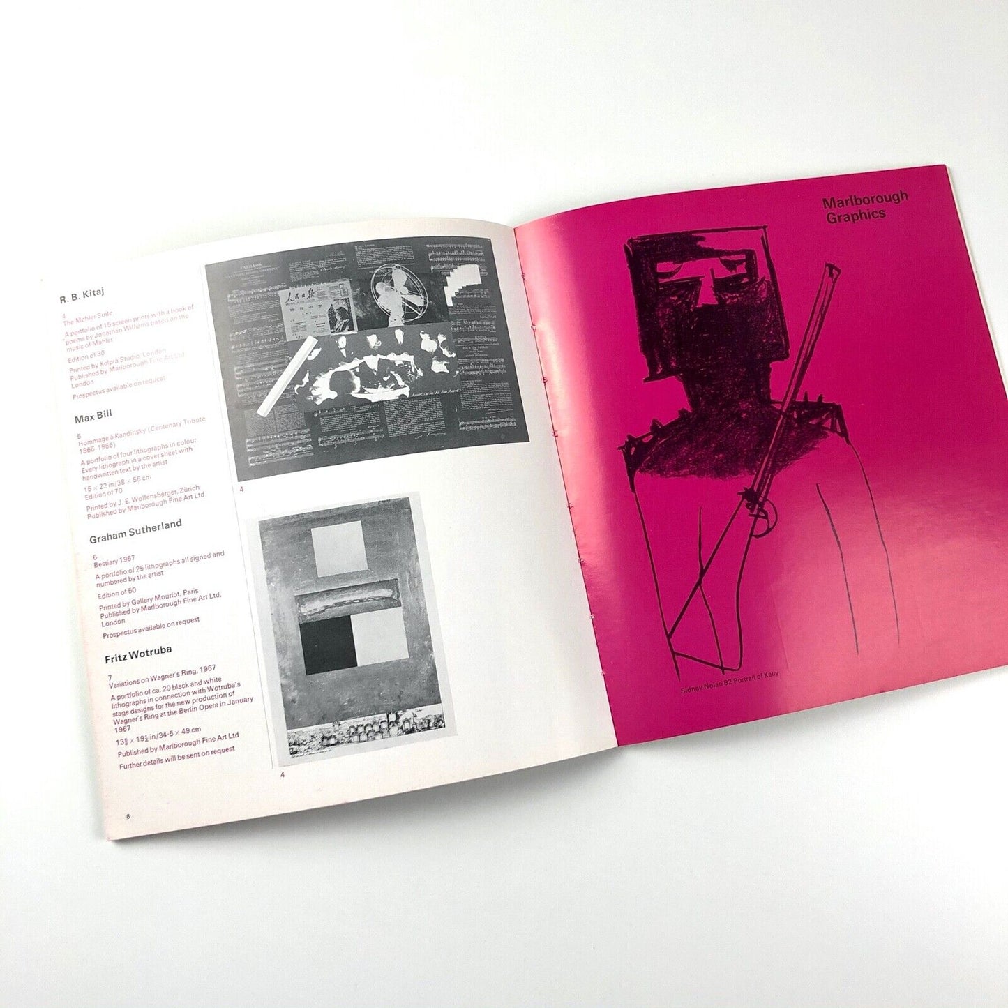 Marlborough Graphics. New Portfolios 1966-67 Marlborough Fine Art catalogue booklet | Gordon House