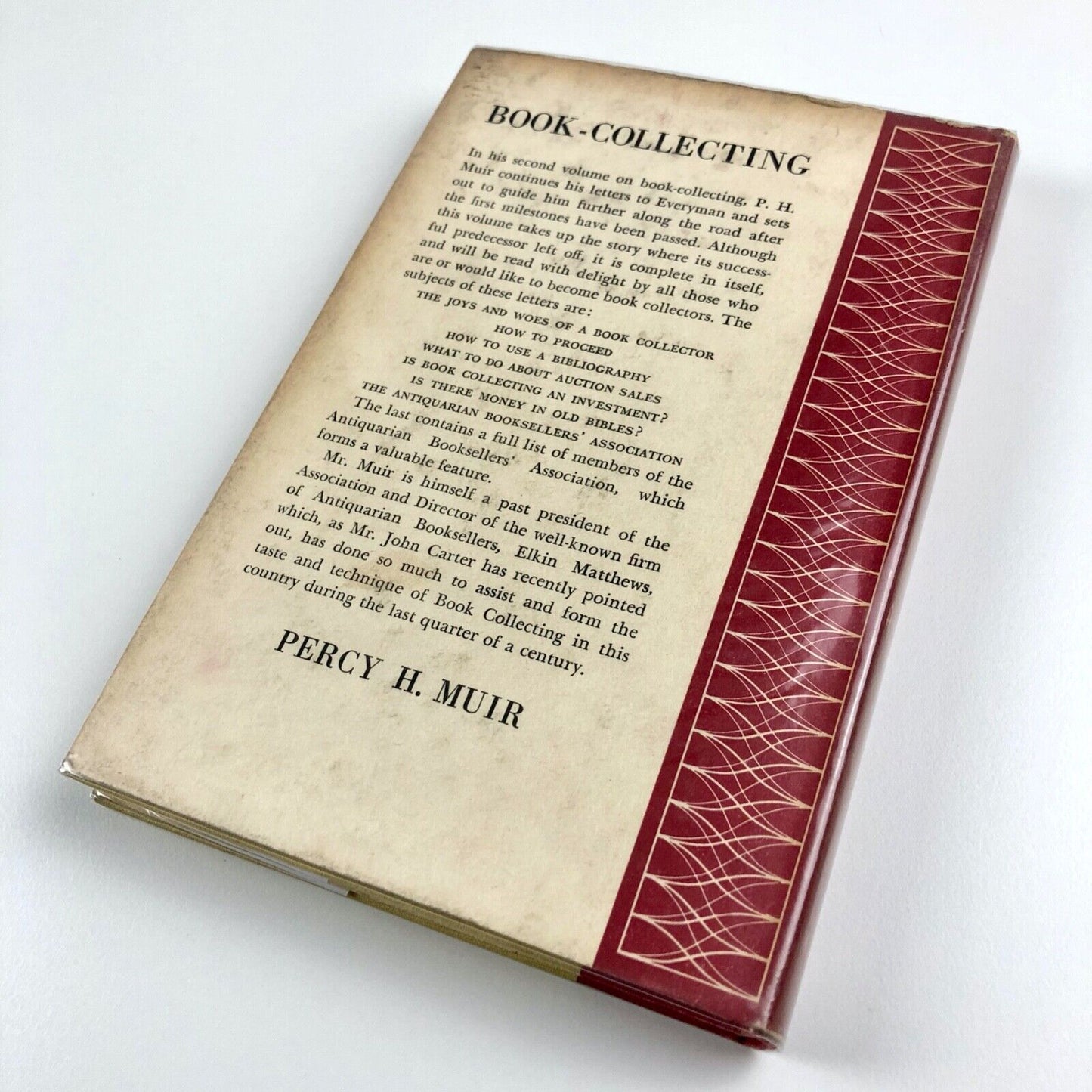 Book-Collecting More Letters to Everyman by Percy H. Muir | Cassell, 1949