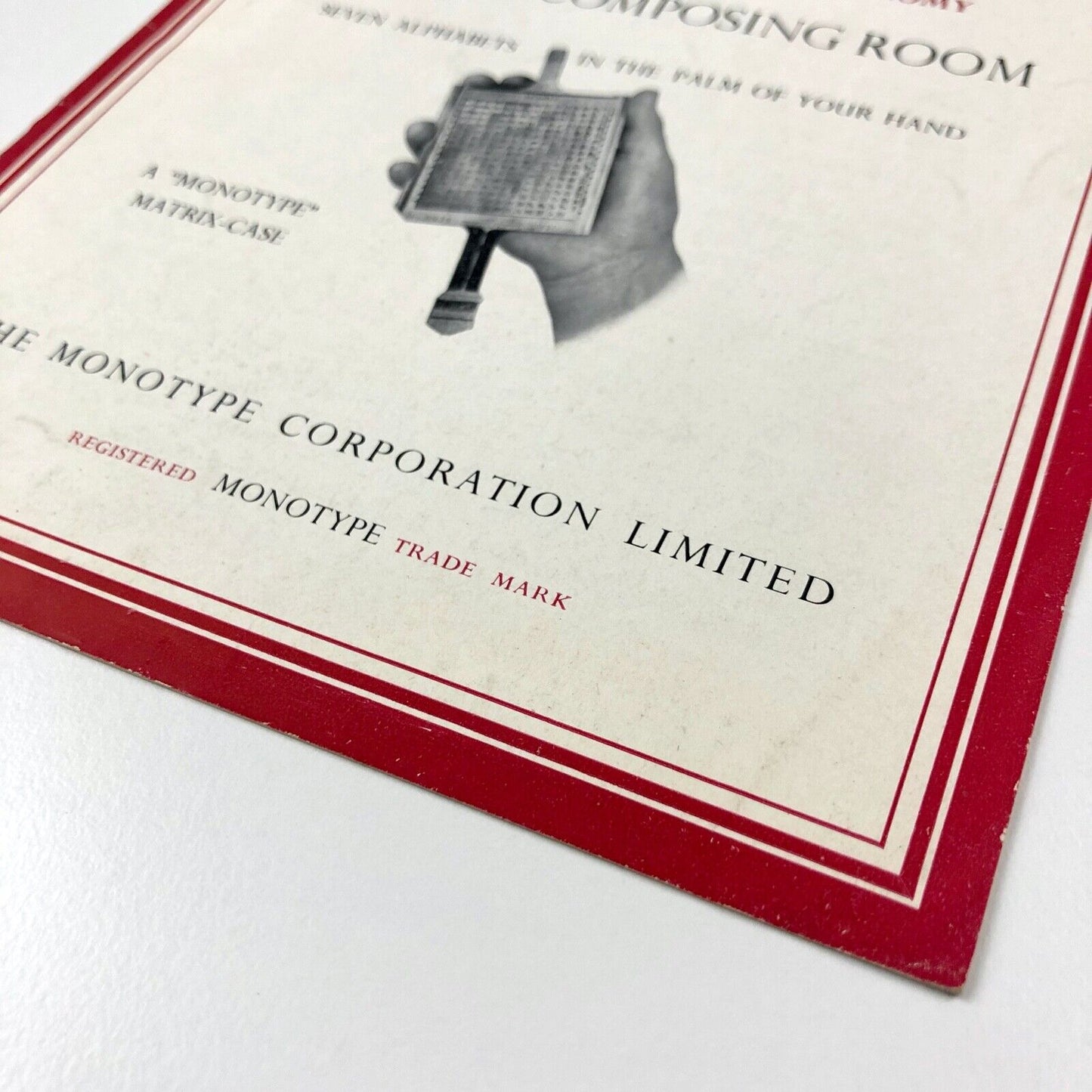 Monotype Corporation composing and casting machine | Promotional leaflet, 1950s?