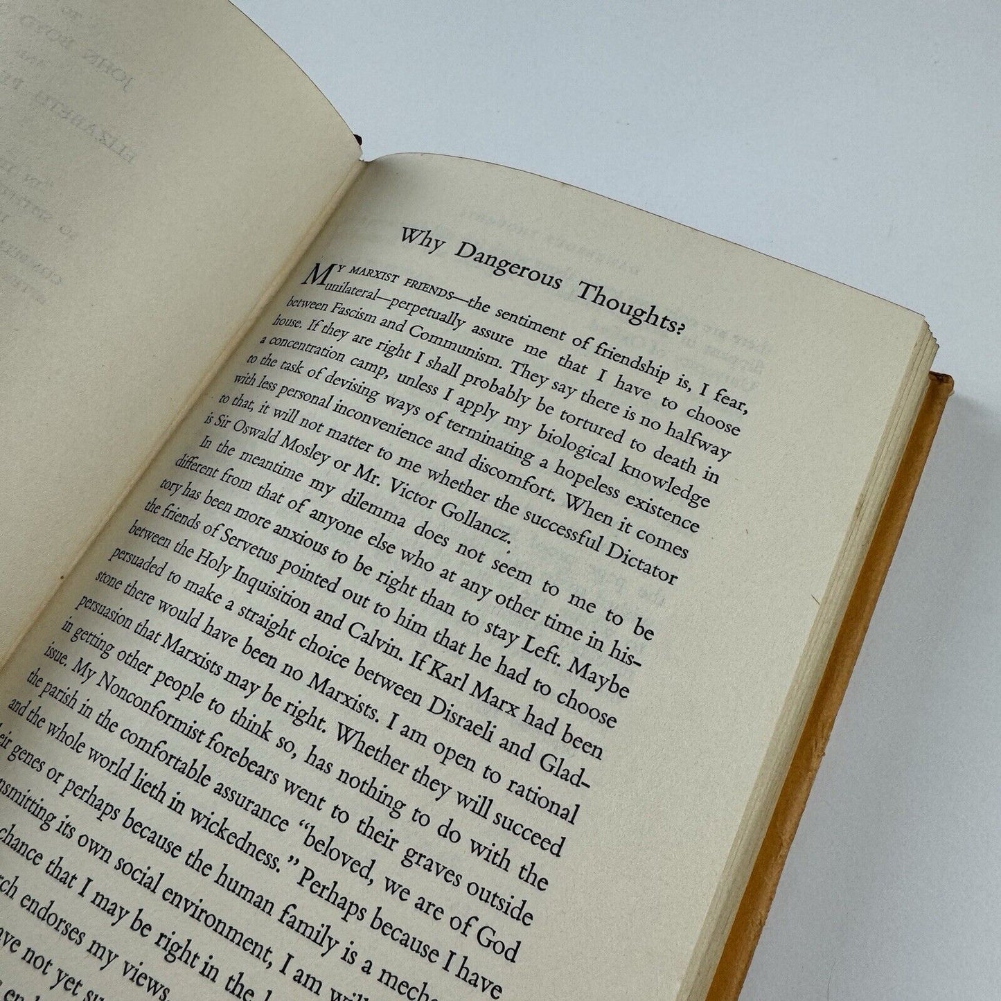 Dangerous Thoughts, by Lancelot Hogben | Hardback | George Allen & Unwin, 1939