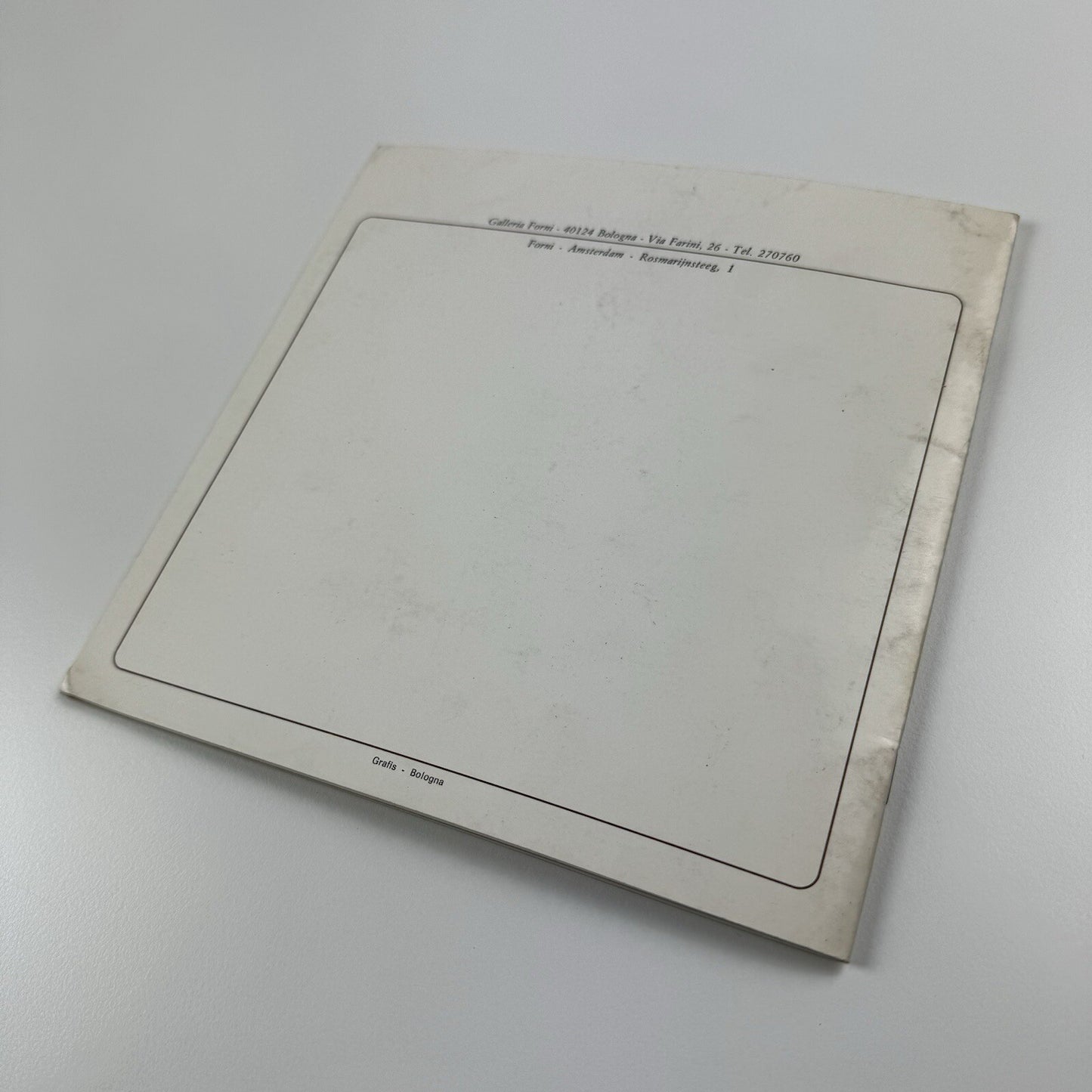 Renato Balsamo | Forni Galleria d’arte 9 April 1983 exhibition catalogue