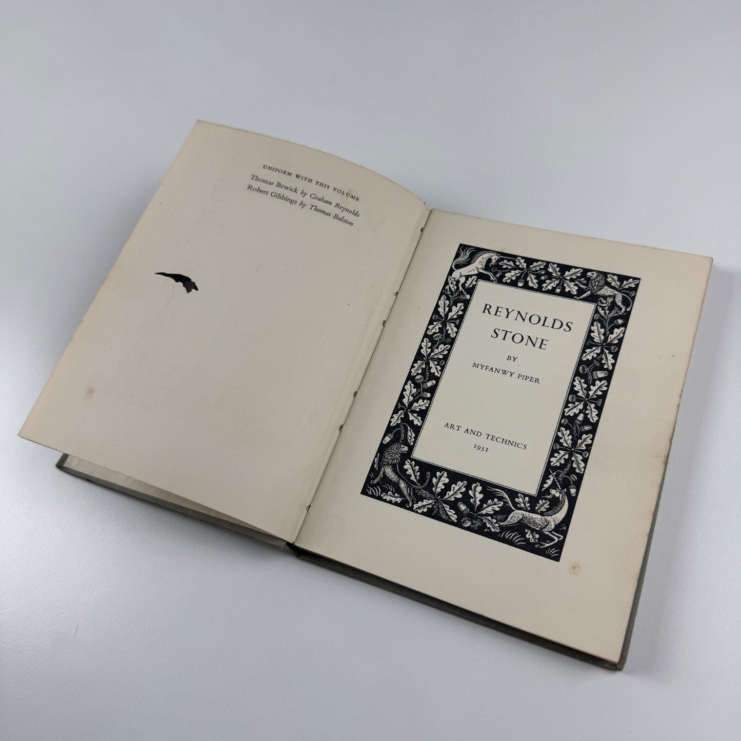 Reynolds Stone by Myfanwy Piper | Art and Technics, 1951