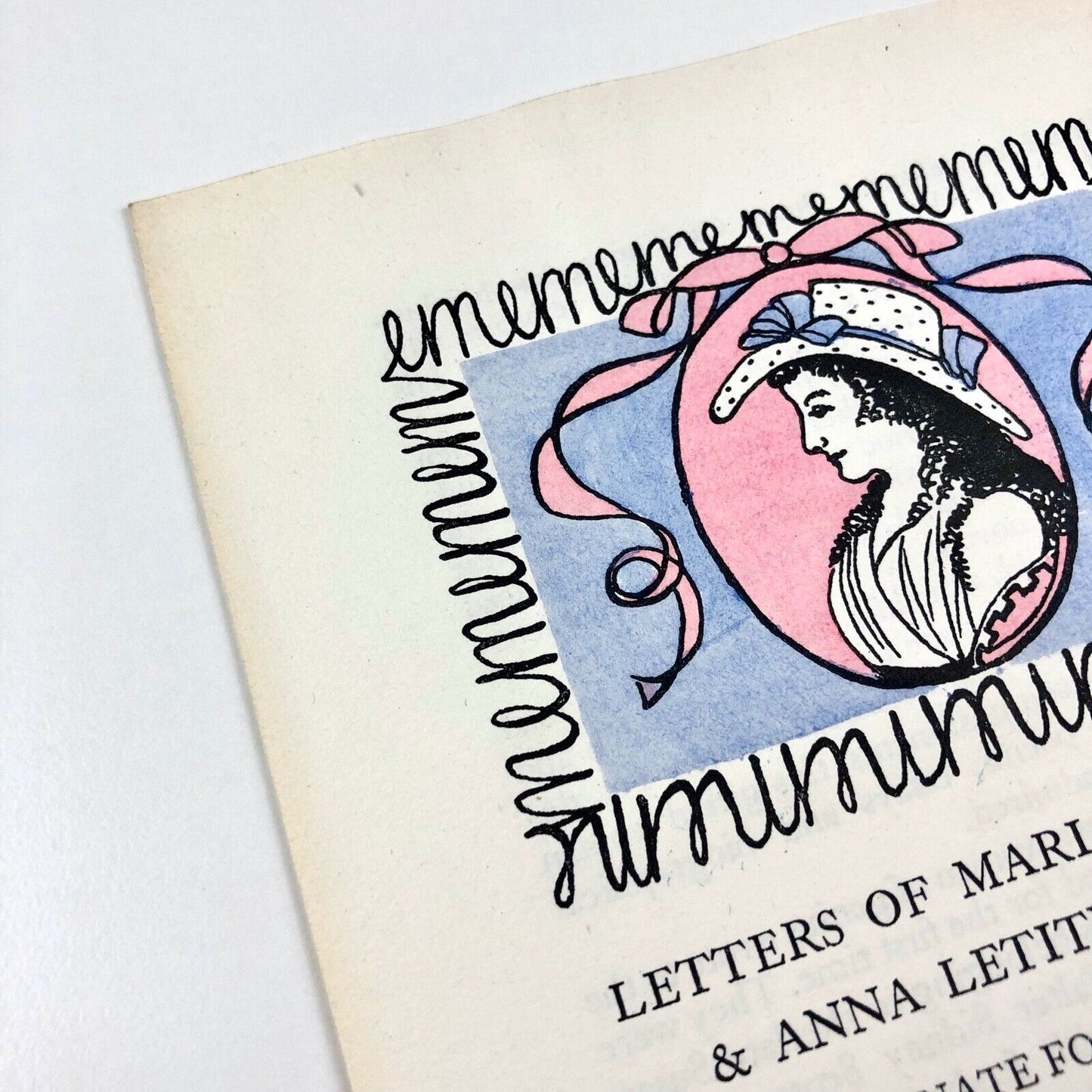 Letters of Maria Edgeworth & Anna Letitia Barbauld | Golden Cockerel Press prospectus leaflet, 1953