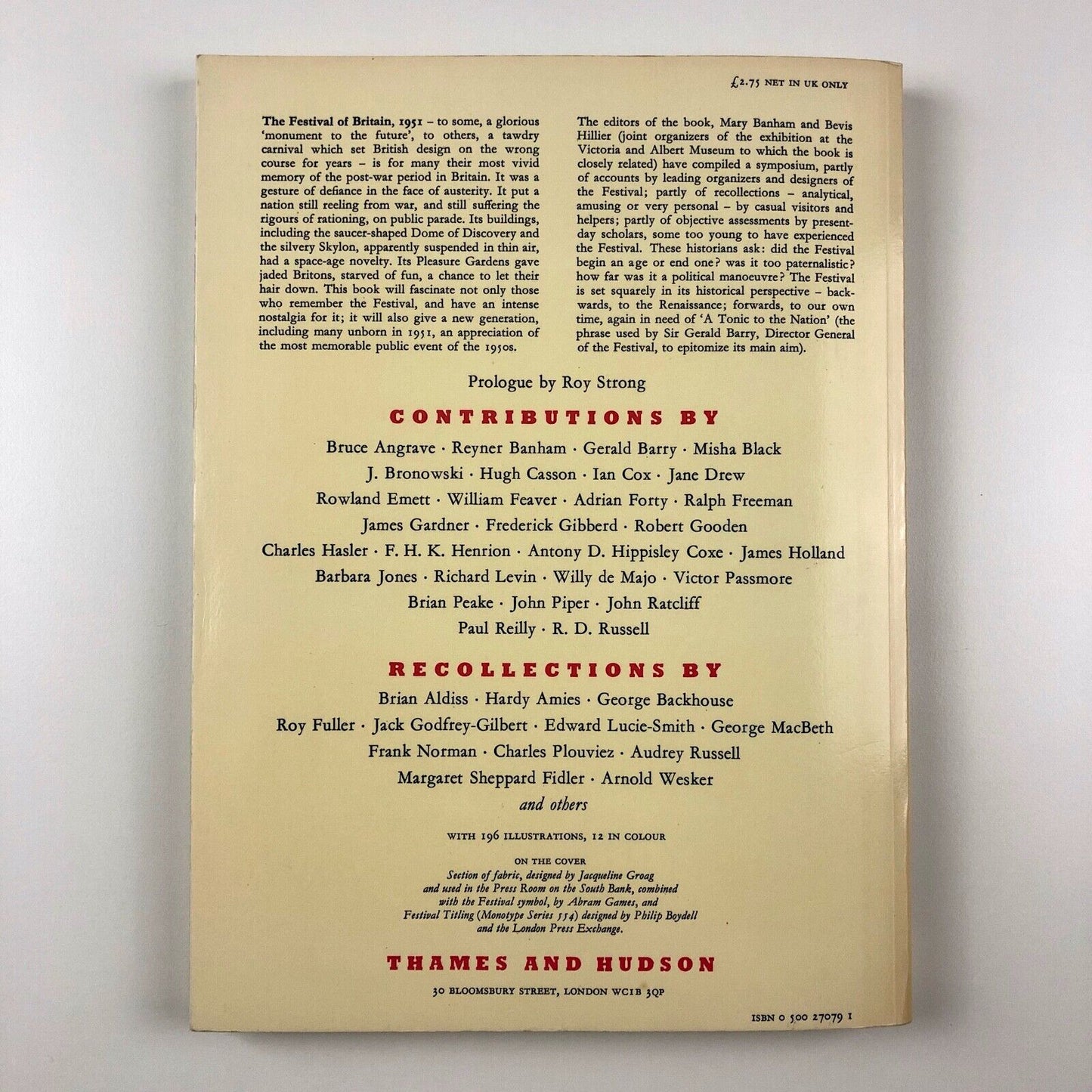 A Tonic to the Nation: The Festival of Britain 1951 | Edited by Mary Banham and Bevis Hillier