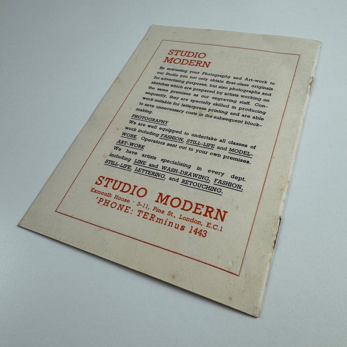 Modern Engraving Co brochure. Modern Times, 1940, Vol. 1 Spring Issue