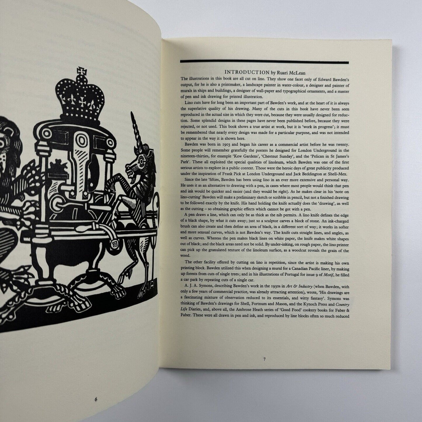 A Book of Cuts by Edward Bawden | Text by Ruari McLean | Scolar, 1979 Softcover