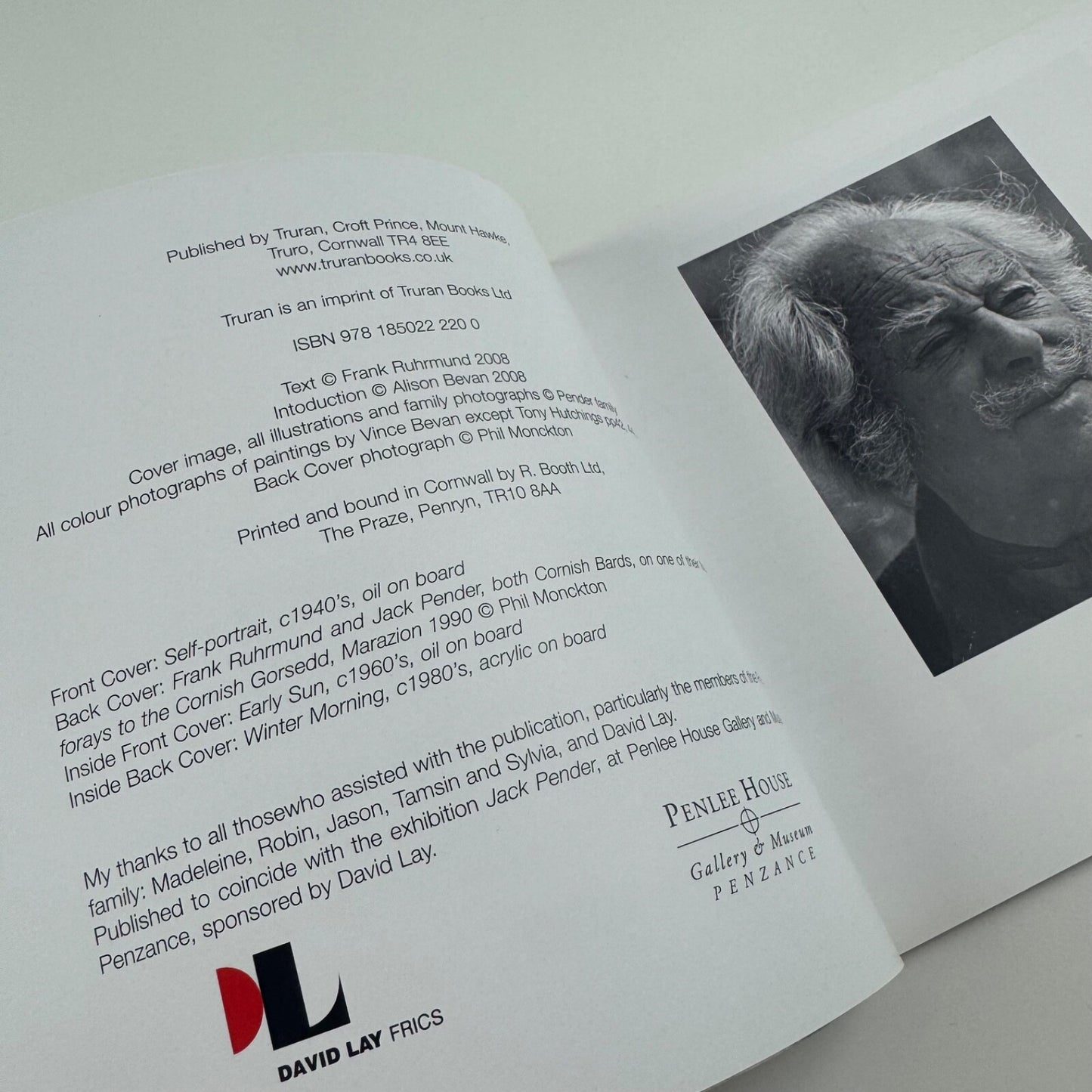 Jack Pender - A Tribute by Frank Ruhrmund. Penlee House Gallery and Museum | Truran Books, 2008