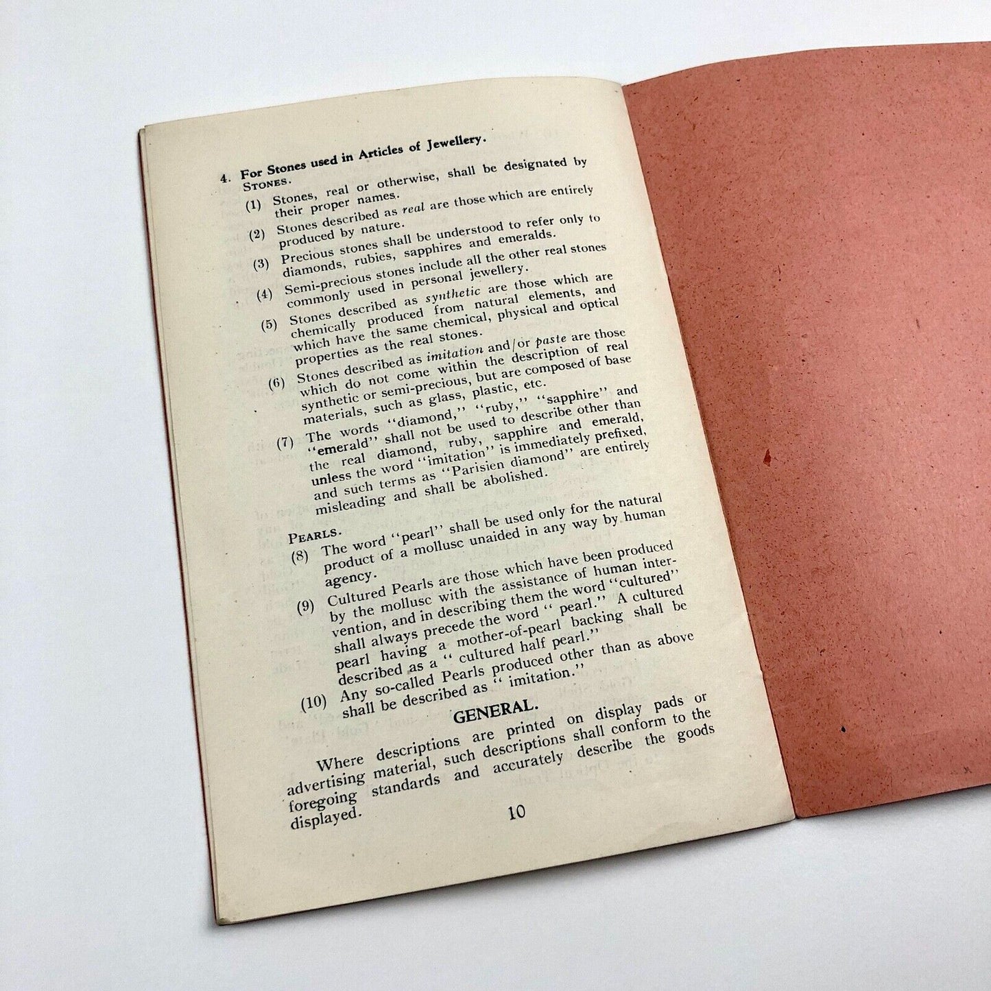 BJA Code Of Trading – Birmingham Jewellers' & Silversmiths' Association booklet