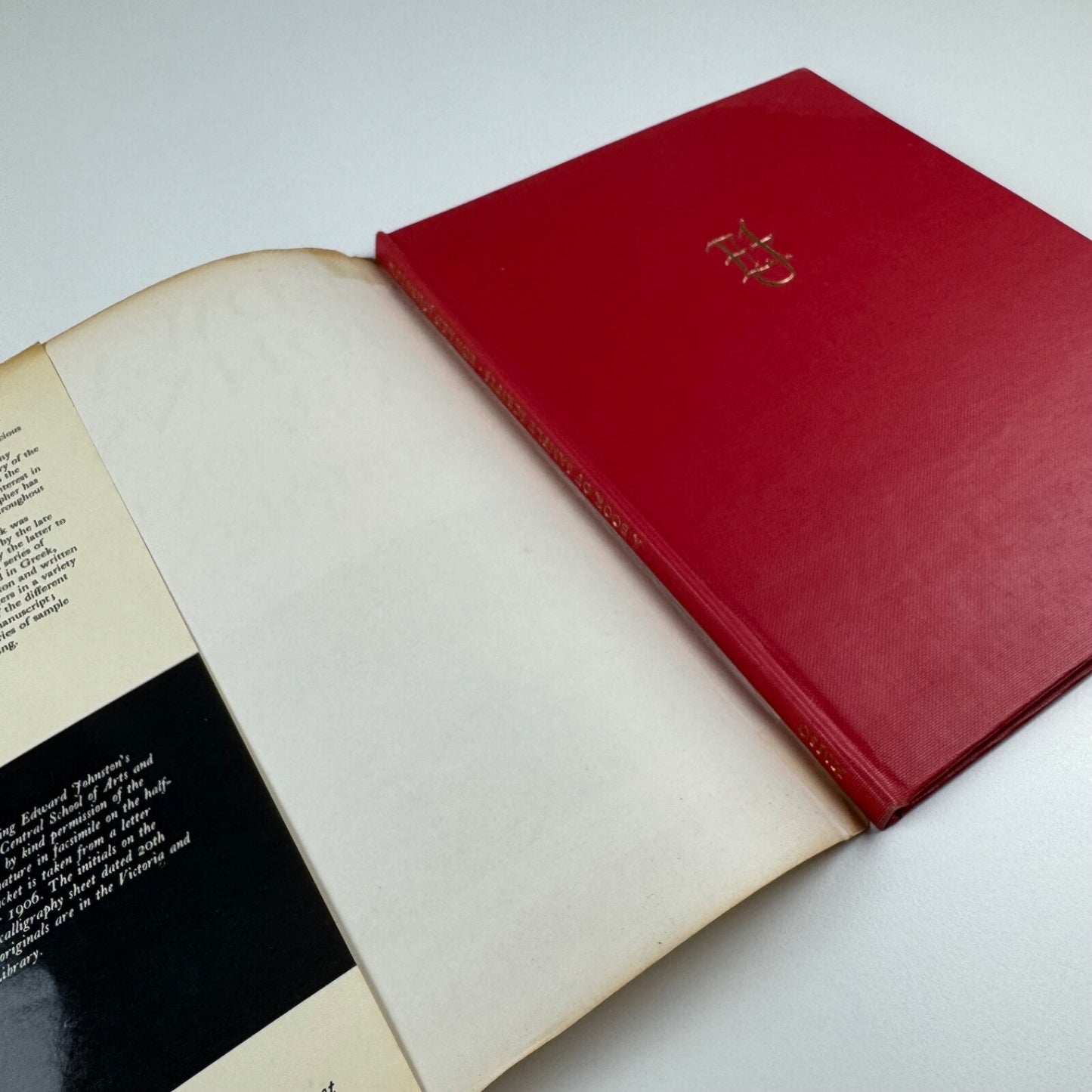 A Book of Sample Scripts by Edward Johnston | HMSO/Victoria and Albert Museum, 1966