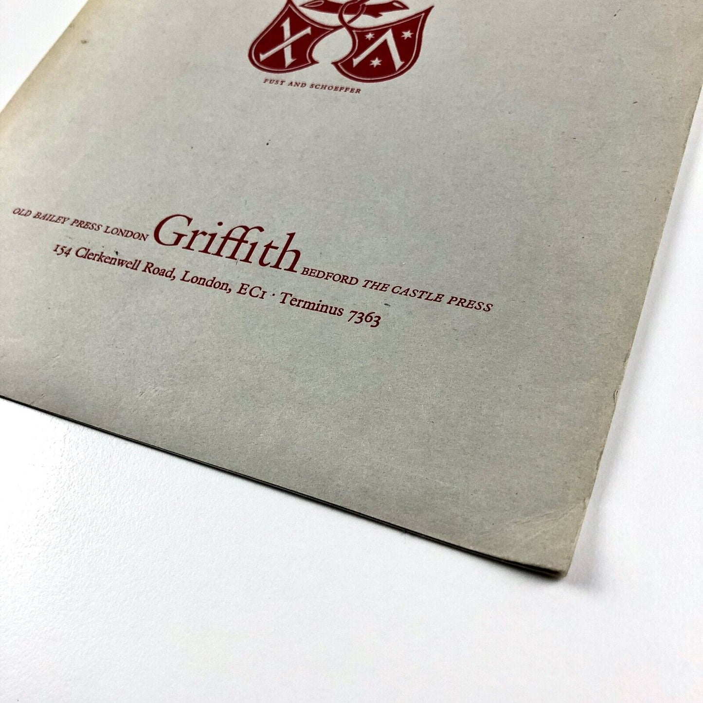 Famous Printers' Marks: folder for the series of stamps | W.P. Griffiths & Sons