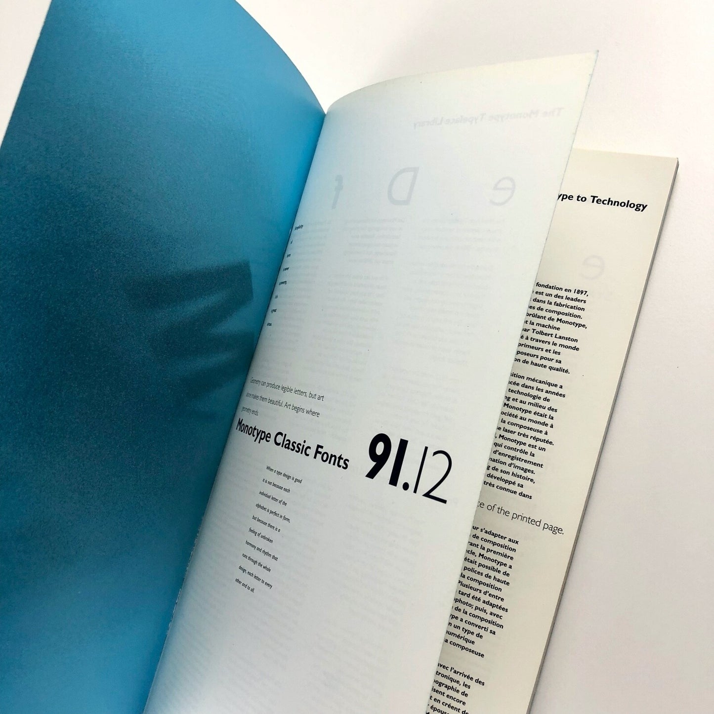 Monotype Typeface Library 91.12. | Monotype classic fonts, 1991