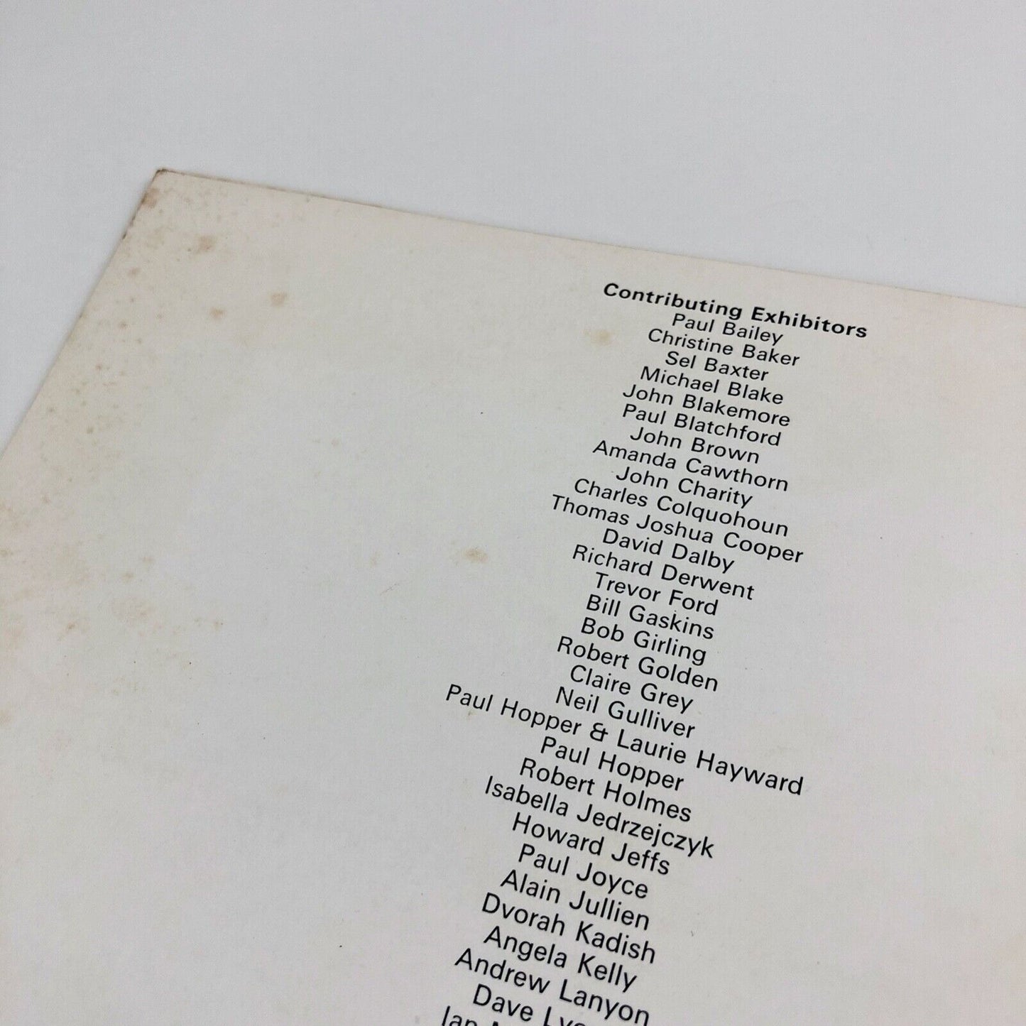 New Photography – Midland Group Gallery 1974 Paul Joyce et al