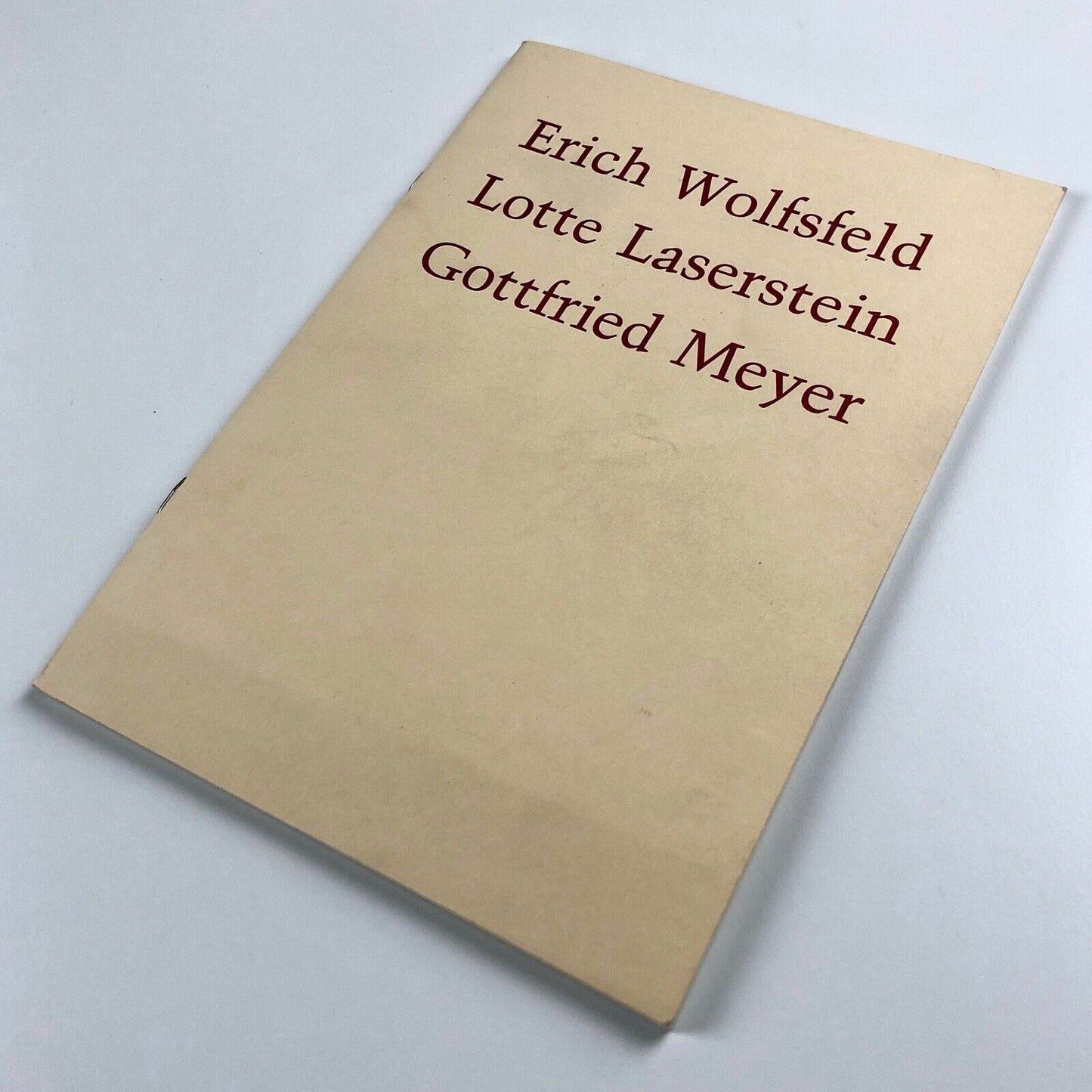 Erich Wolfsfeld, Lotte Laserstein, Gottfried Meyer | Agnew's 1990