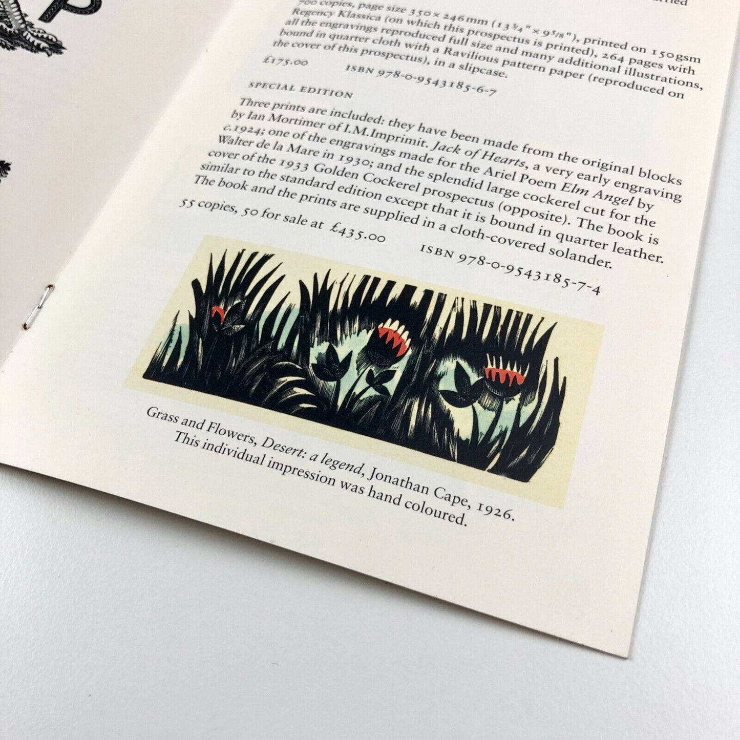 Promotional leaflet for Ravilious Engravings | The Wood Lea Press