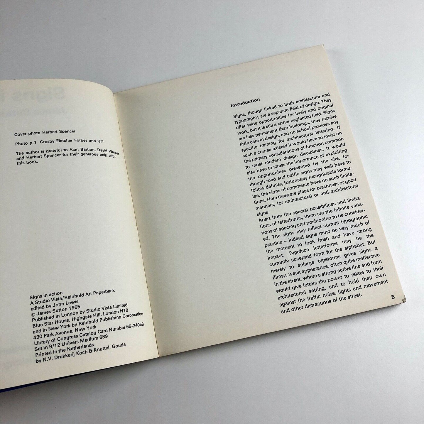 Signs in Action by James Sutton | Studio Vista Limited, 1965