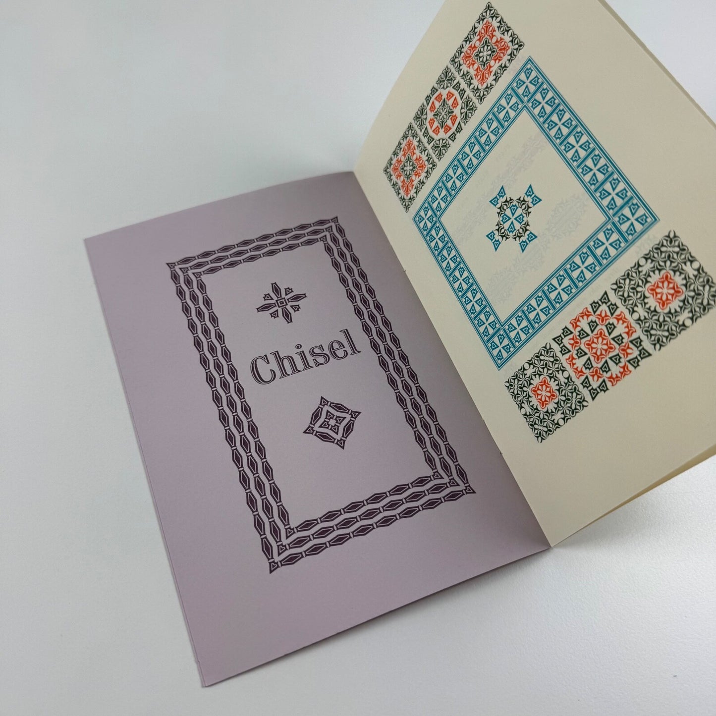 Leaflet for Monotype Decorative Units Designed by John Peters. Leeds College of Technology Department of Printing, 1964