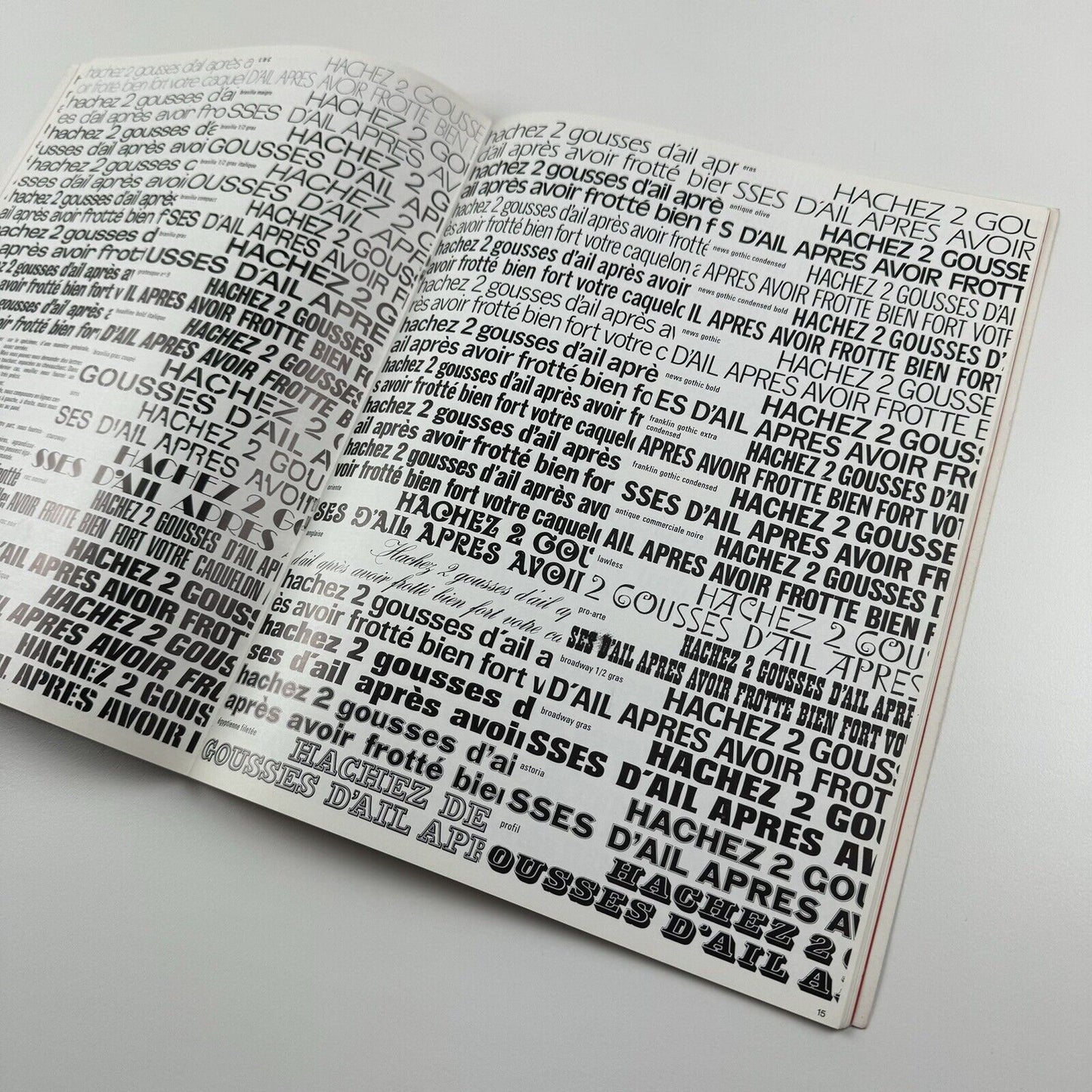 Albert Hollenstein / Studio Hollenstein, Hollenstein Phototypo, Paris | Type specimen 1971