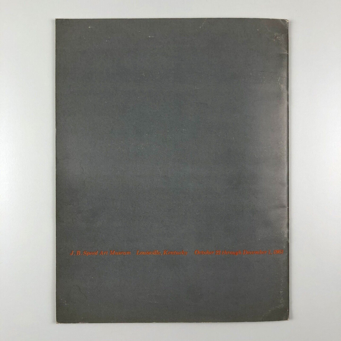 Reg Butler | J.B. Speed Art Museum exhibition booklet, 1963